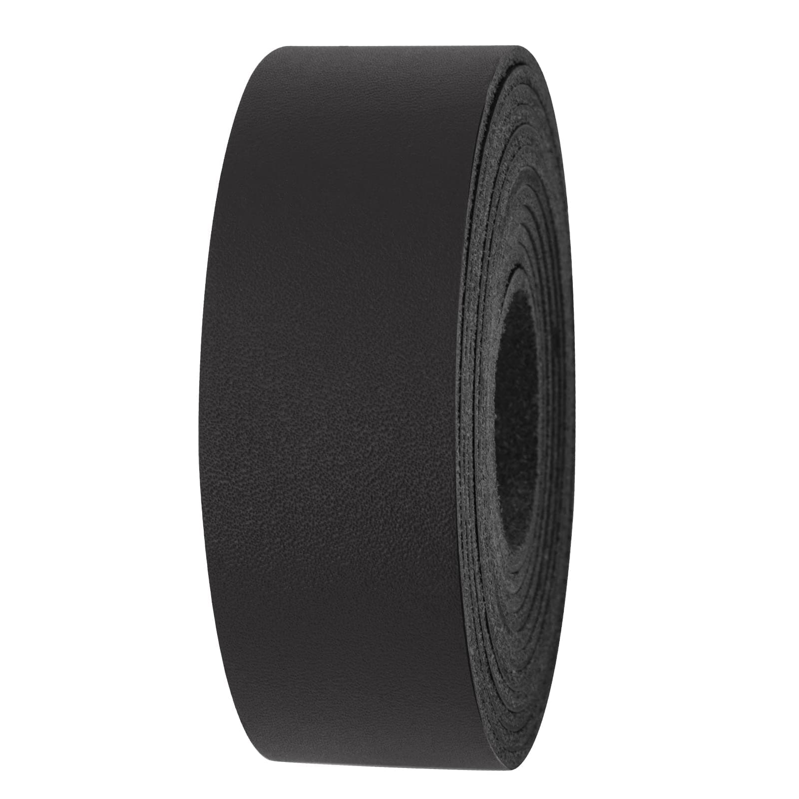 JinRuiKJTop Grain Leather Strap - 1 Inch Wide 72 Inches Long Black Leather Strips - Very Suitable for DIY Arts & Craft Projects, Traction Ropes, Bag Straps, Furniture Handles