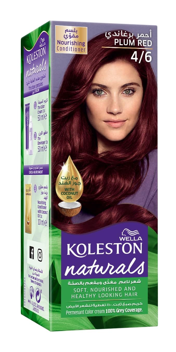 Wella Koleston Naturals Hair Color Semi-Kit Burgundy 4/6
