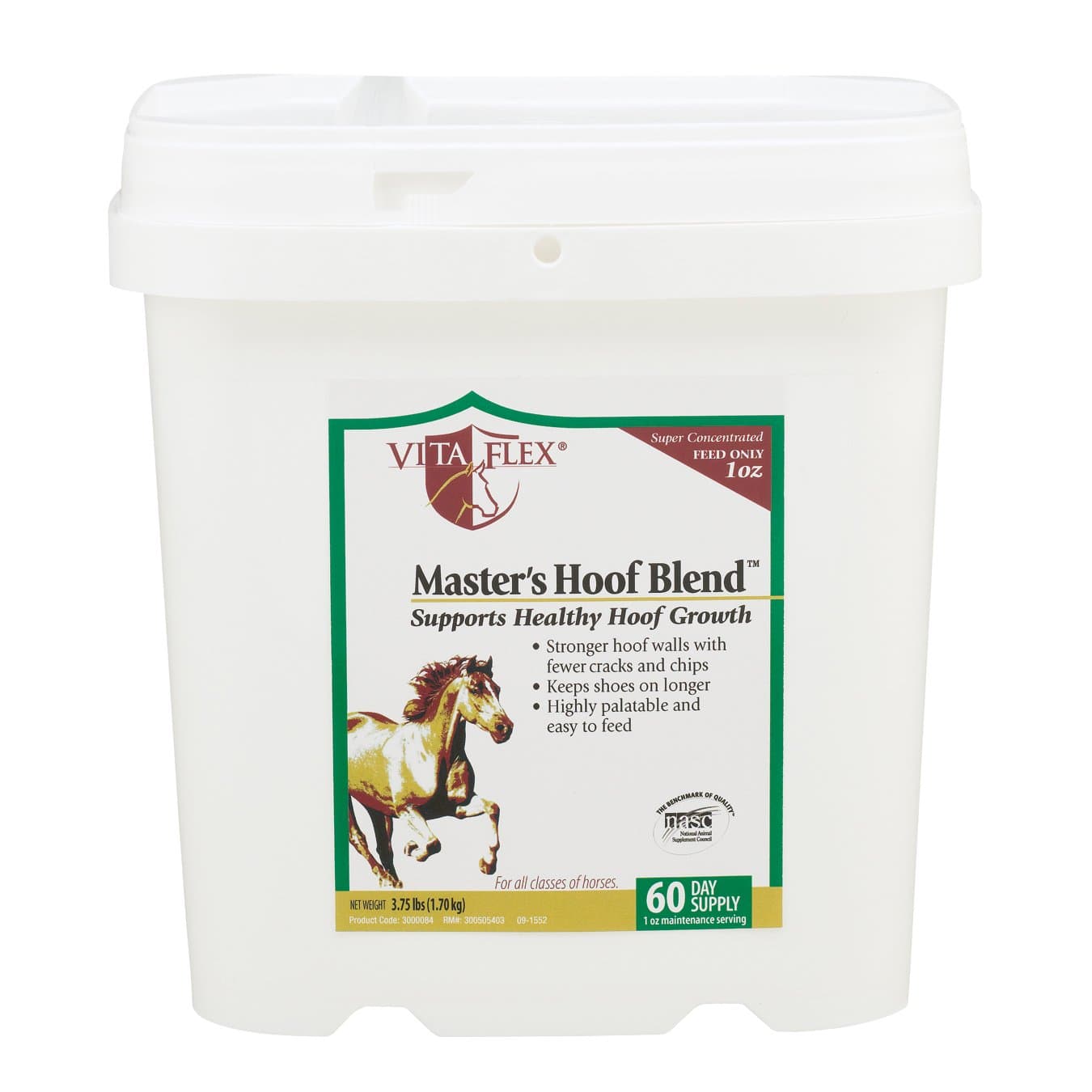 Vita Flex Master's Hoof Blend Hoof Health Formula for Horses, 320 Day Supply