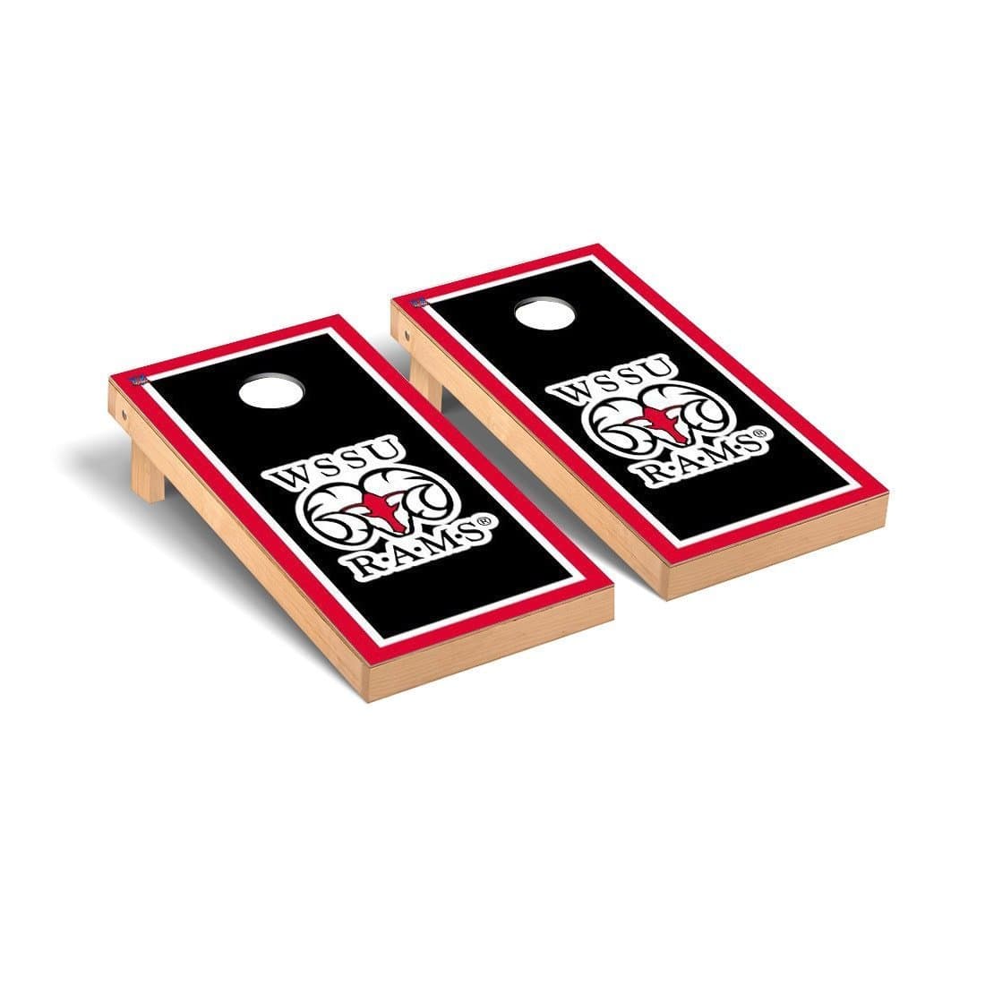 Victory Tailgate NCAA Border Wooden Cornhole Game Set NCAA Team: Winston-salem State Rams