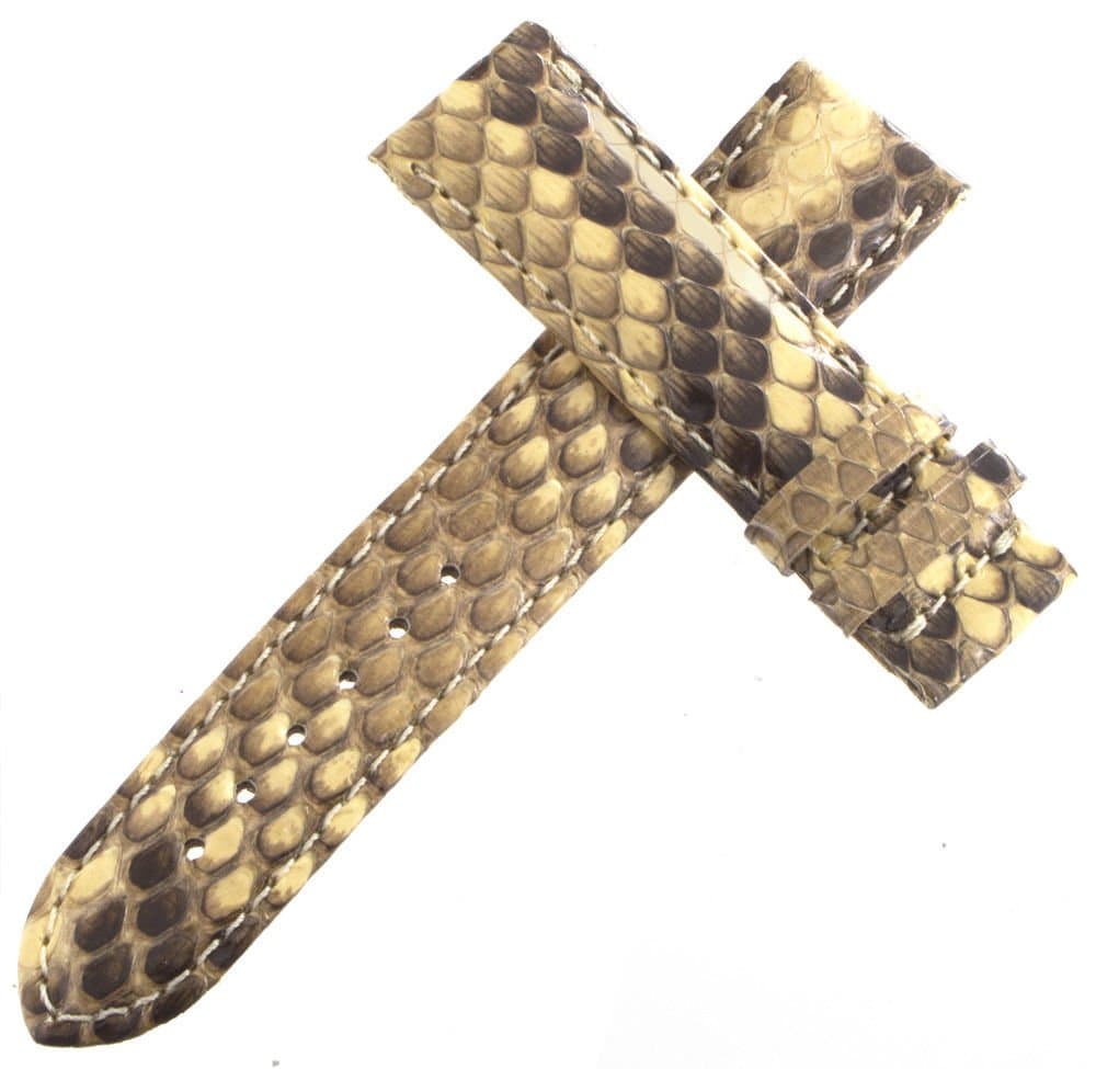 Authentic Van Der Bauwede Beige Leather Watch Band 18mm x 17mm