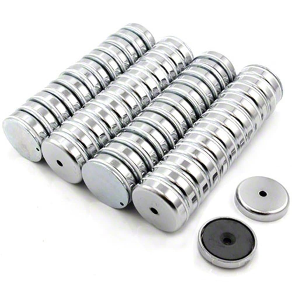 Y30BH Ceramic Countersunk Pot Magnet - 1-9/16 in. dia x 5/16 in. thick x 3/16 in. hole - 33.08lbs Pull (Pack of 20)