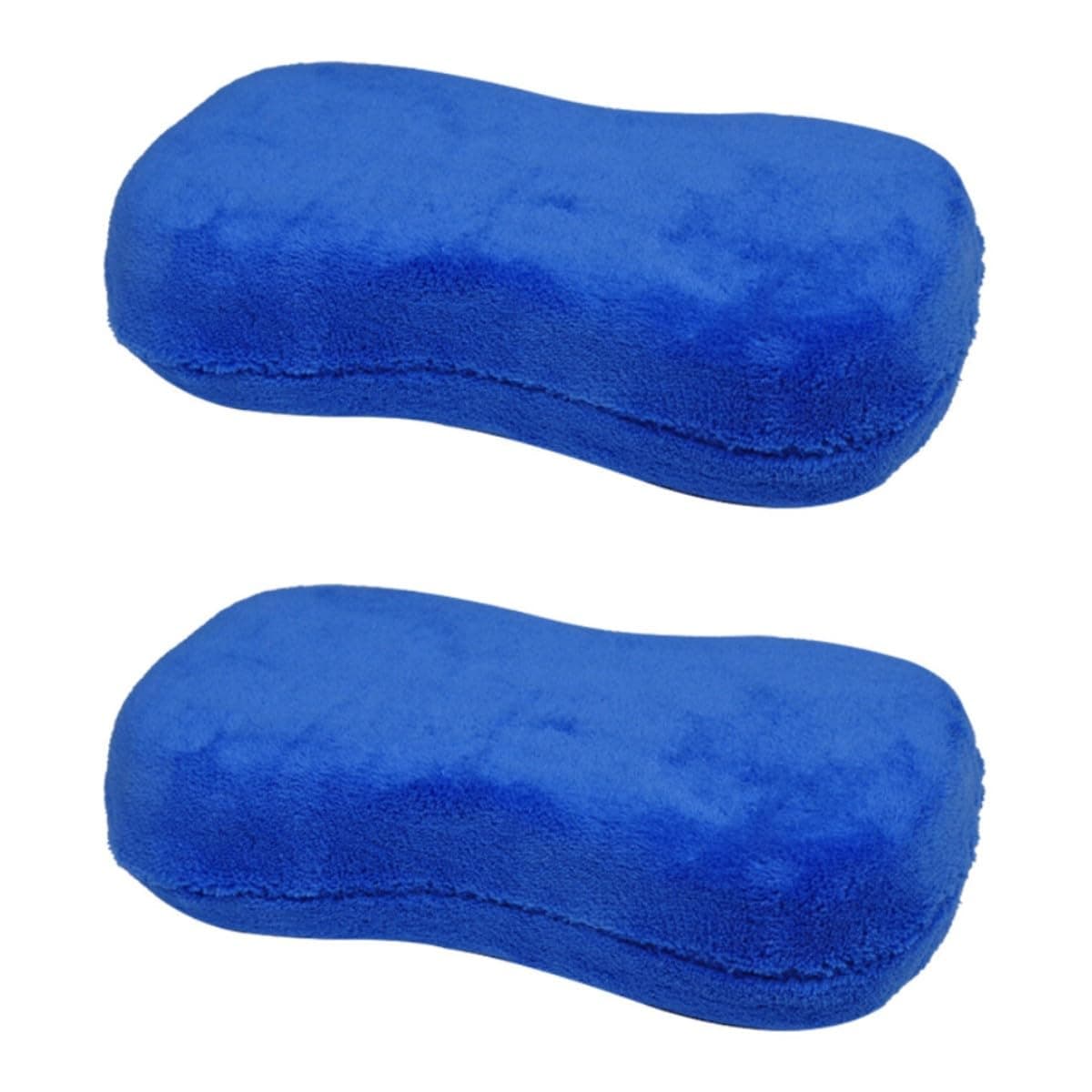 2 PCS Microfibre Car Sponge, Car Wash Sponges Car Care Tools Cleaning for Cars Motorbikes (22cm*10cm*5cm)