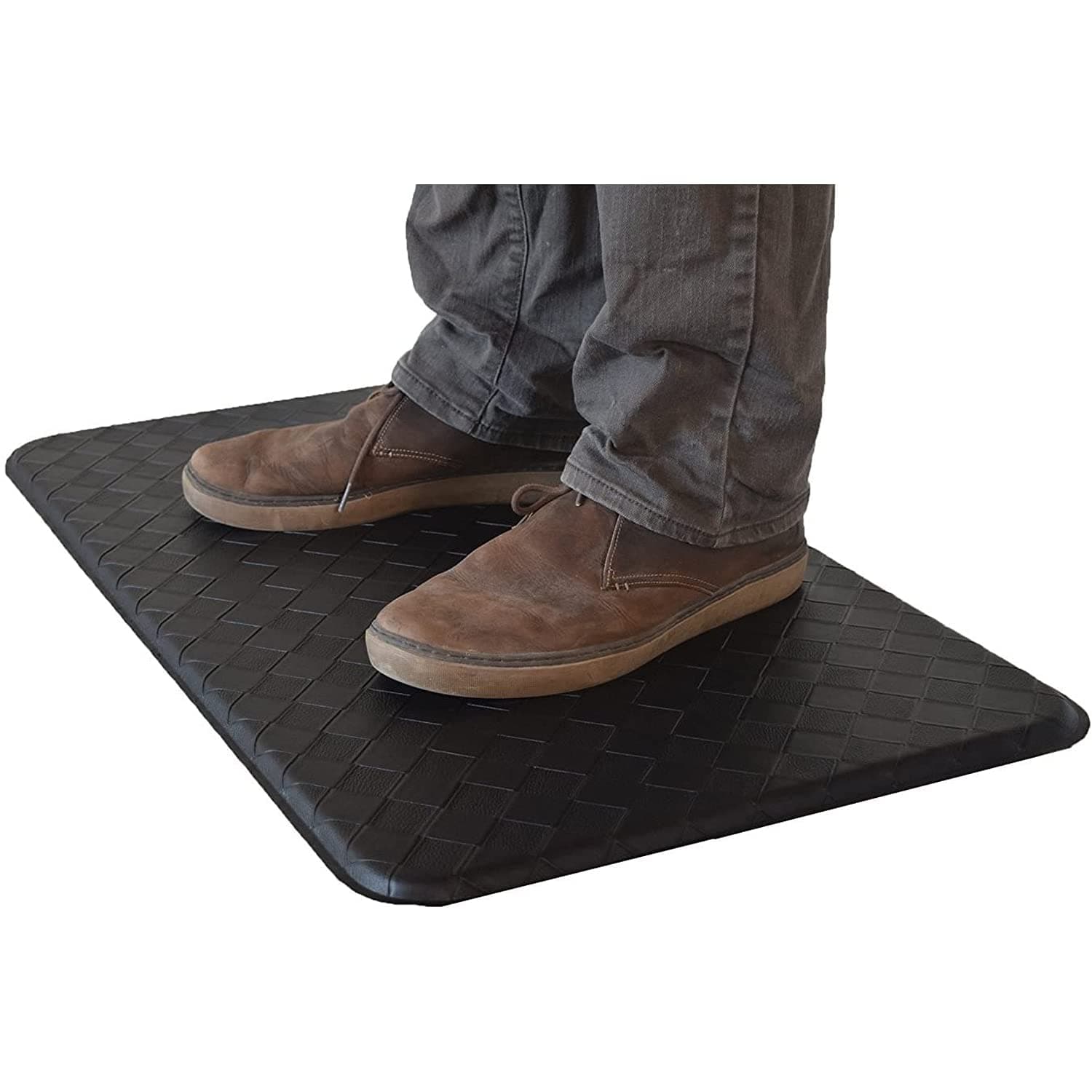 Anti-Fatigue Standing Desk Comfort Floor mat (Black 18" x 30")