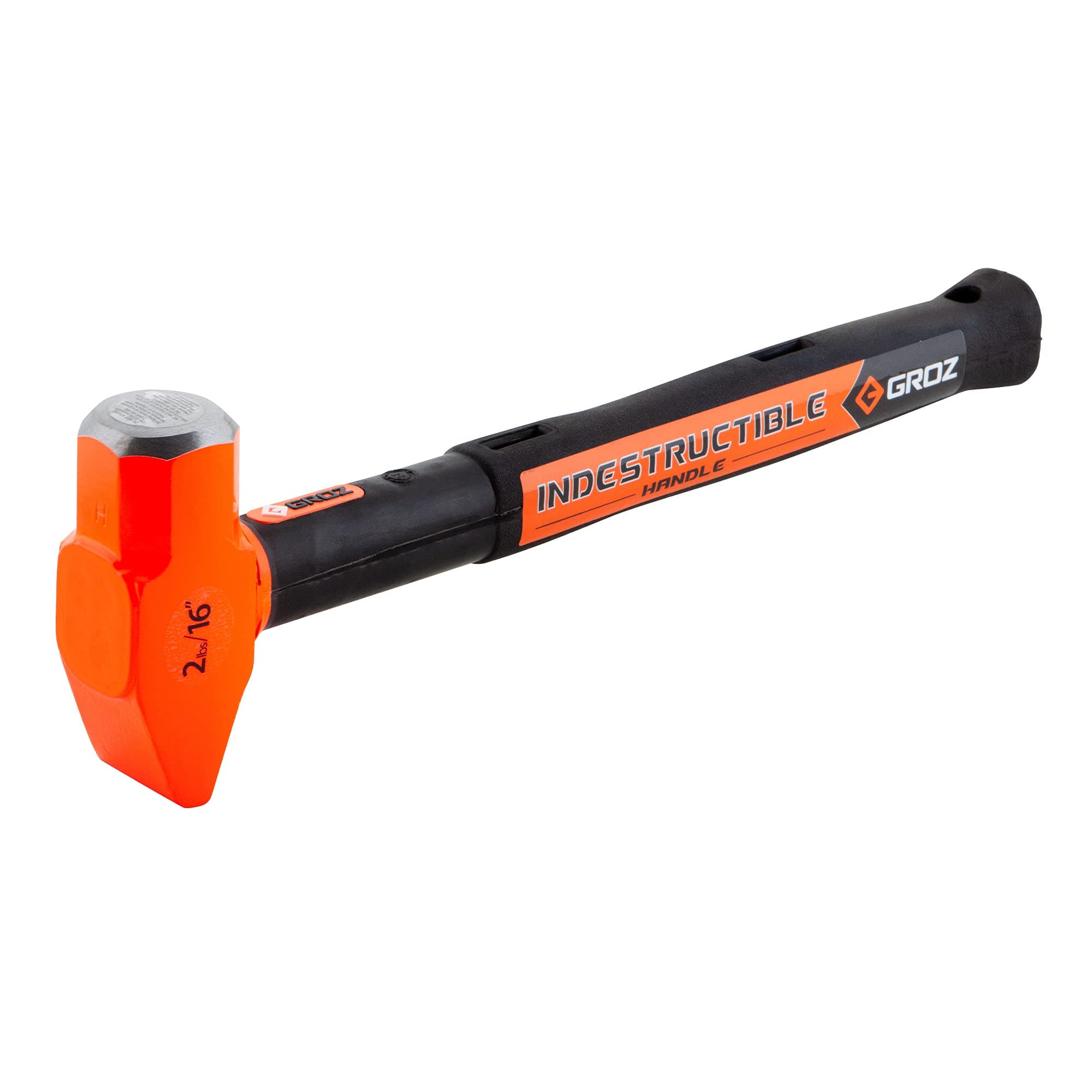 Groz 34530 16" Indestructible Cross Pein Hammer, 2.5 lb