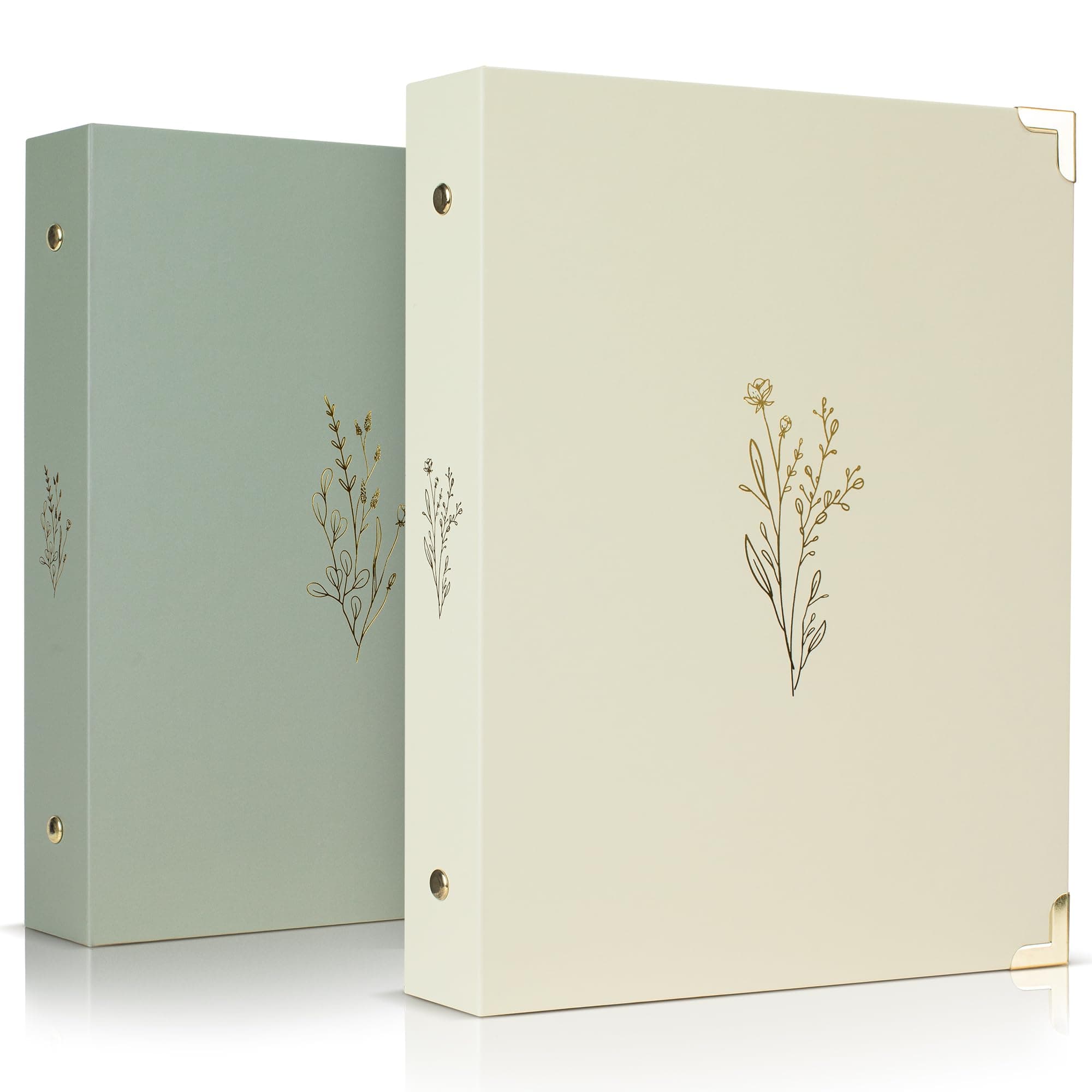 Aesthetic 3 A5 Ring Binder Set of 2 - Sturdy 1 Inch Binder Fits Letter Sized Paper - A Cute Six Ring Binder for Women or Men with Pocket Easily Organizes Your Paperwork for School, Office or Work