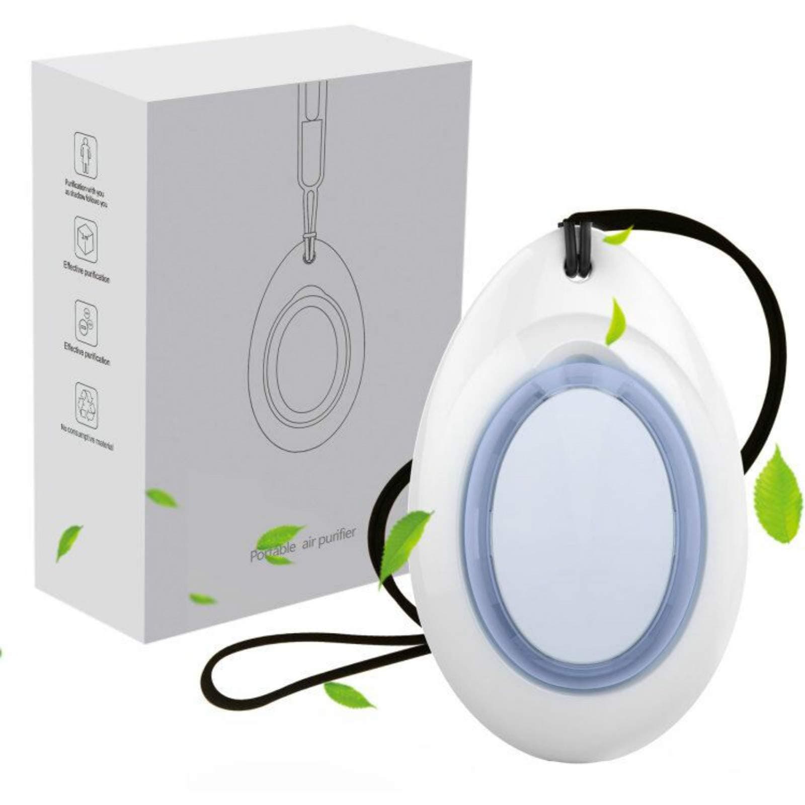 Mini Air Purifier,Rechargeable Wearable Air Purifier Necklace, Small Air Purifier with HEPA Filter,Remove Smell Pollutants Smoke Dust Odours Pollen Allergen