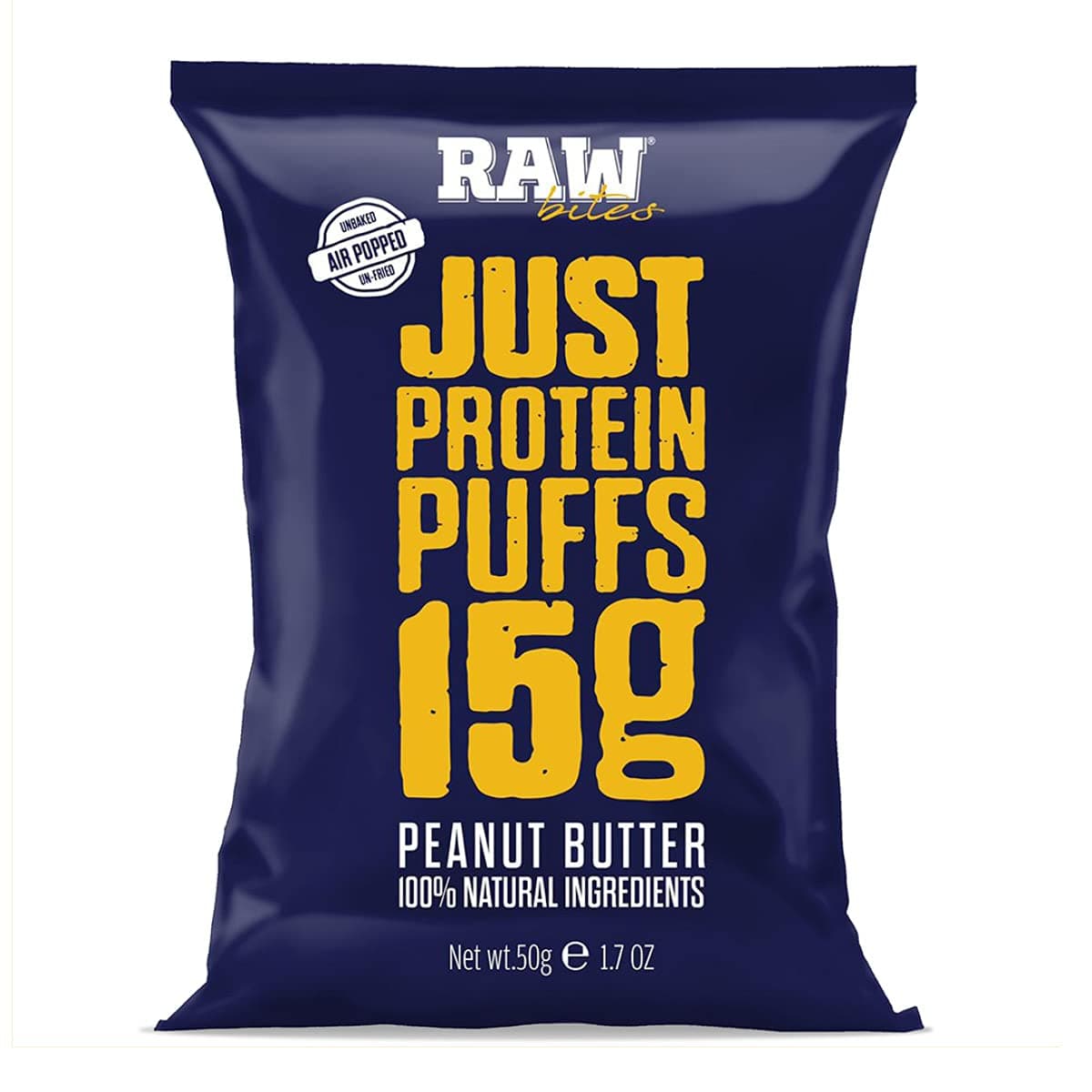 Raw Bites Gluten-Free Peanut Butter Protein Puffs 50g