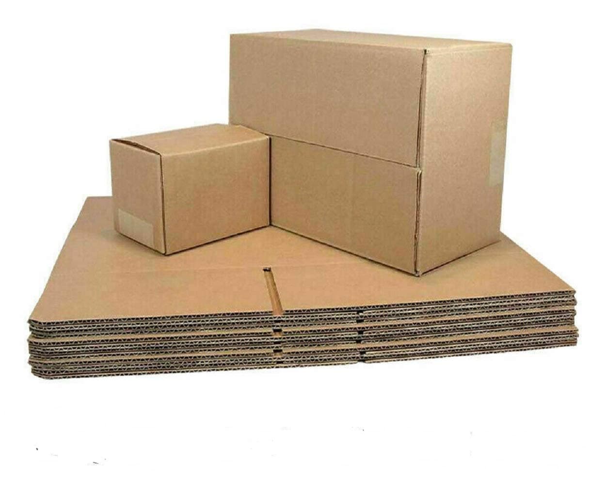 10x8x6 inches BROWN SHIPPING CARDBOARD BOXES POSTAL PACK MAILING CARDBORD SMALL PARCEL CARTON (10x8x6 inches/25.4x20.3x15.2 cm, 50)