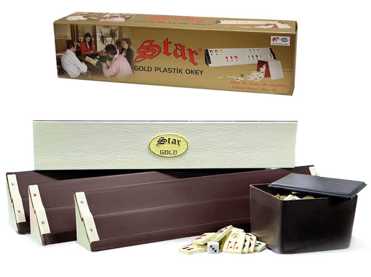 Star Oyun Aletleri Plastic Gold Okey Rummy Set