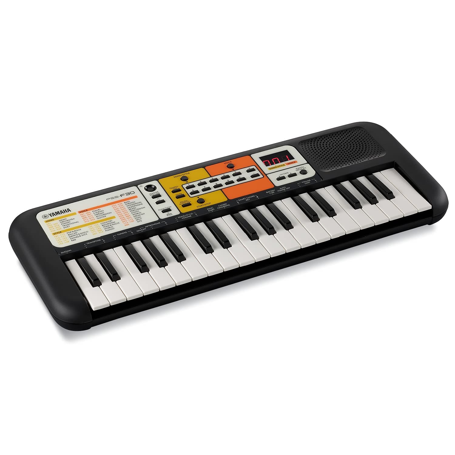 PSS-F30 Portable Mini Keyboard – 37 Keys, Black, Built-in Rhythms, Songs & Smart Chord, Lightweight & Compact, Ideal for Kids & Beginner Musicians