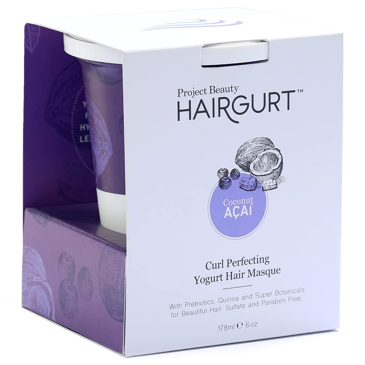 Hairgurt - Curl Perfecting Yogurt Hair Masque Coconut Acai - 6 fl. oz.