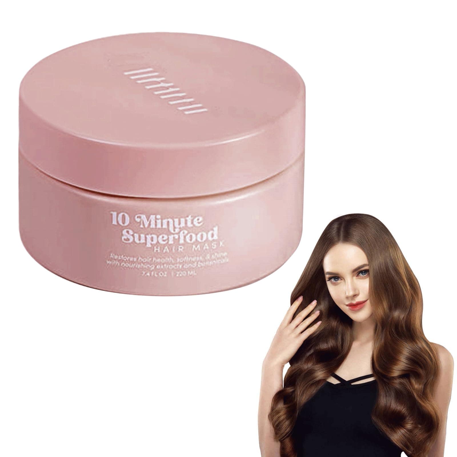 Glimmmer Hair Mask - 10 Minute Superfood Hair Mask, Superfood Vitamin Infusion for Thicker, Fuller, Softer Hair (1Pcs)