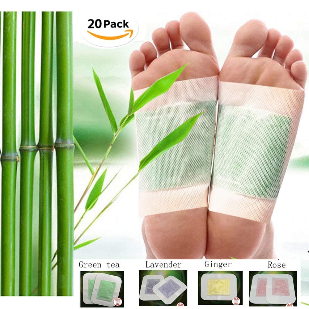 Detox Foot Pads,Foot Patches, Body Toxins Weight Loss Stress Relief Rapid Foot Care and Pain Relief Upgraded 2 in 1,2018 New 20 Pcs…
