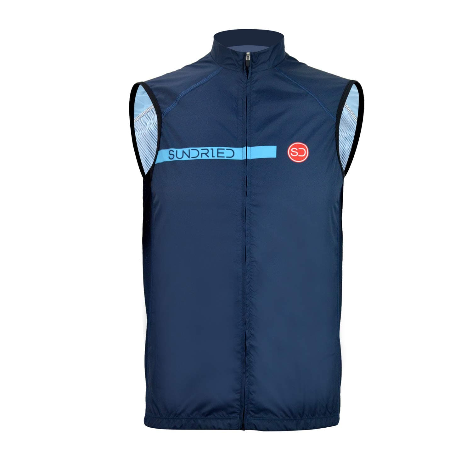 Sundried Men's Pro Gilet Lightweight Waterproof Cycle Jersey