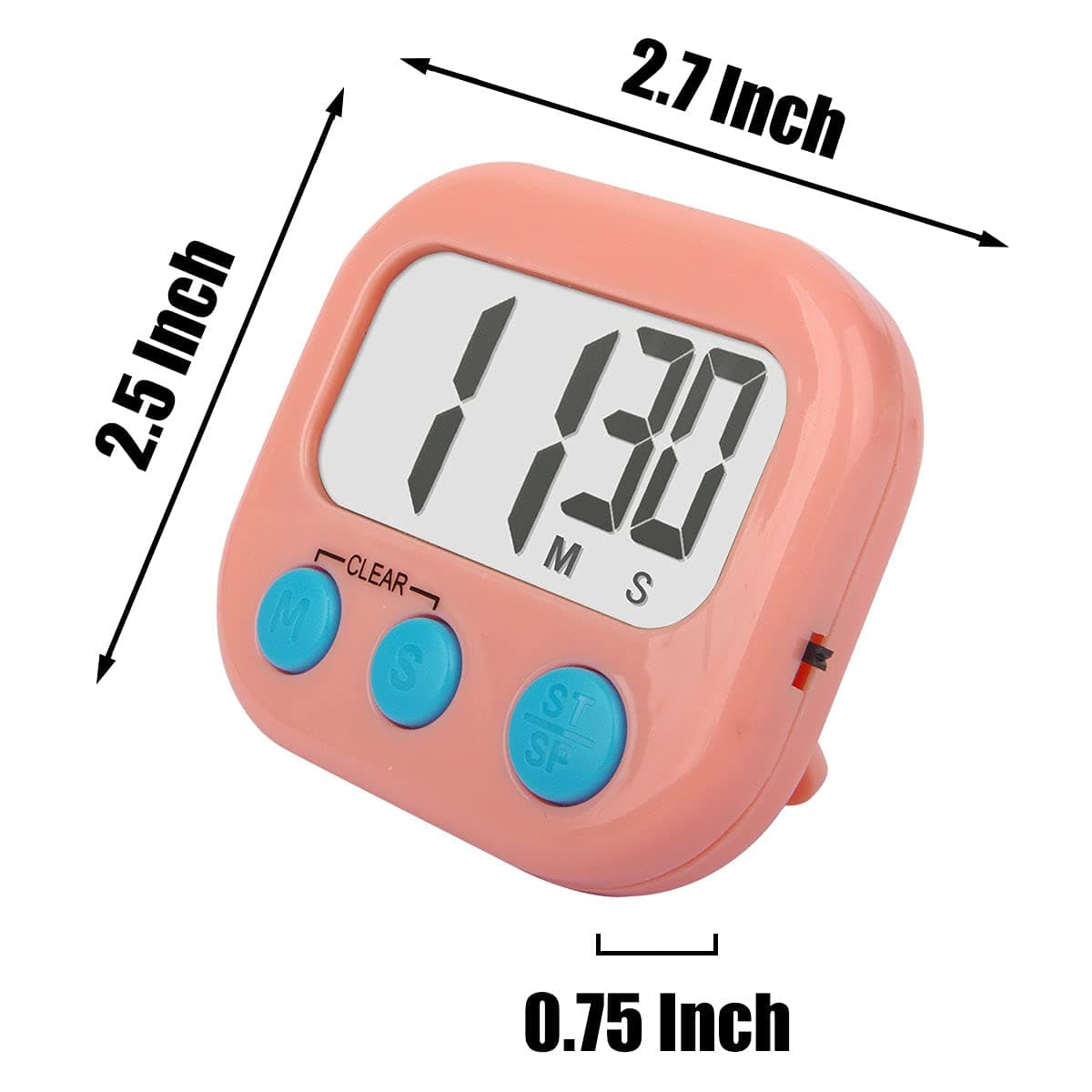 AOUCE 2Pack Classroom Timers for Teachers Kids Digital Timer Pink White