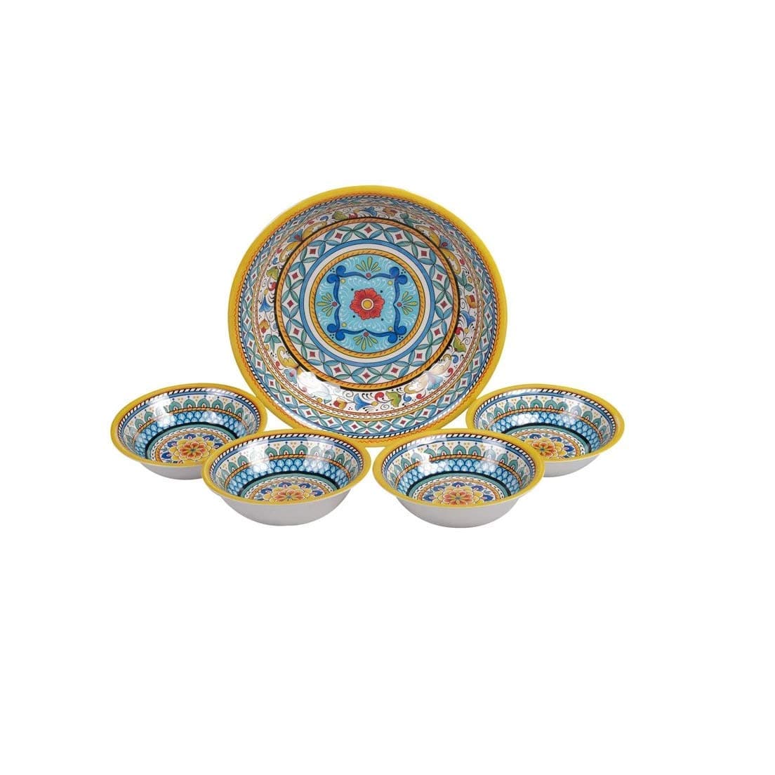 Melamine Heavy Weight Collection Portofino Large Serving Bowl, 750 Grams, 13.75-inch Diameter (28186)