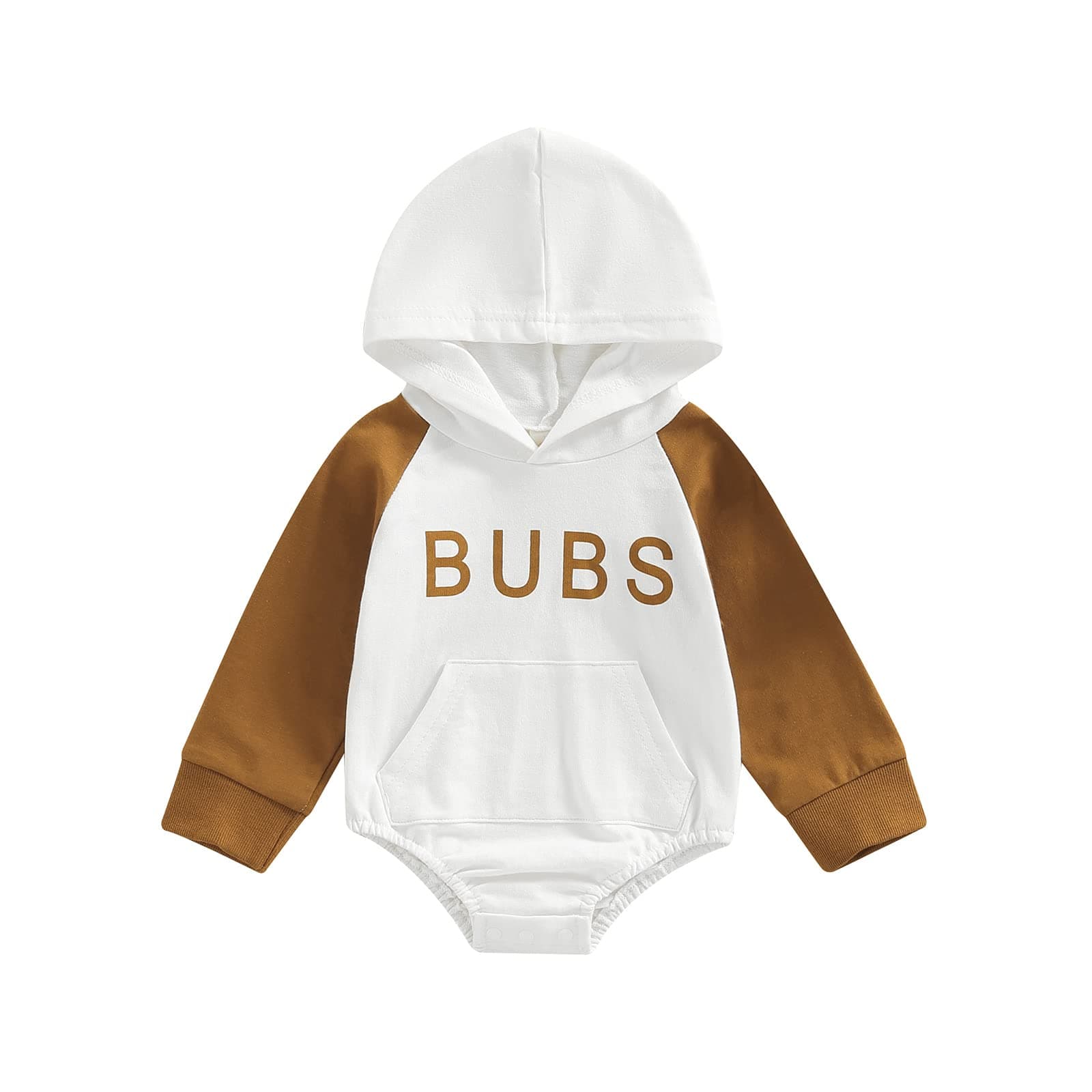 xiqaalombvtInfant Baby Boy Girl Fall Clothes Hoodie Pullover Sweatshirt Romper Color Block Long Sleeve Onesie Outfit