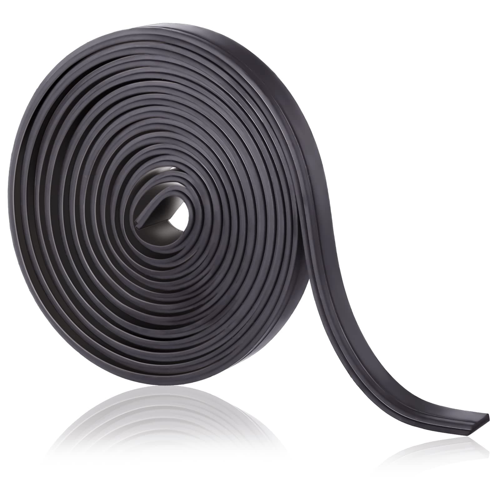 Moxweyeni 75 Inches Flexible Magnetic Strip Insert Shower Door Magnetic Strip Replacement Magnet Shower Door Replacement Parts for Framed Semi Framed Swinging Glass (1 Roll)