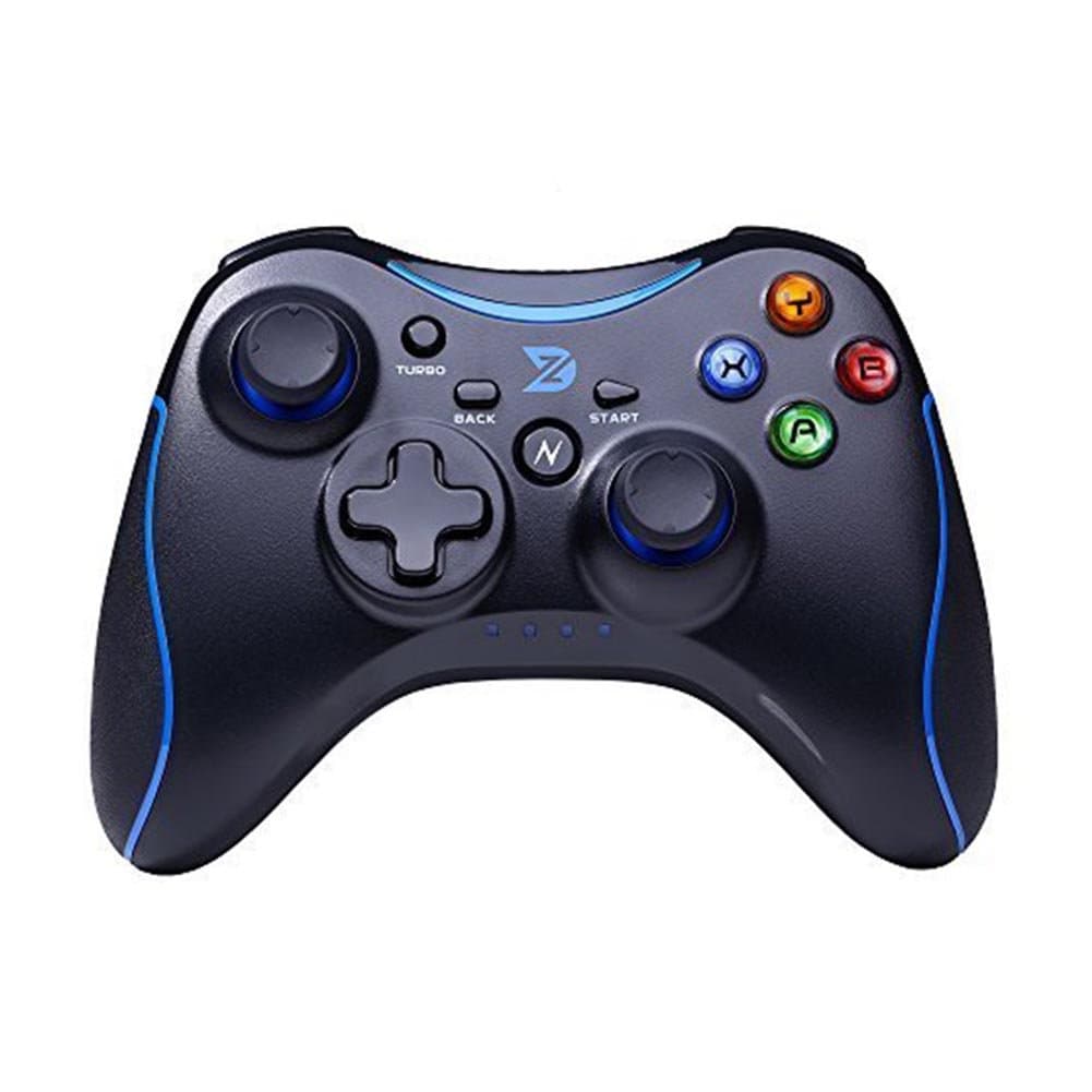 Zhidong N Full Vibration Feedback USB Wired Controller Gamepad Joystick for Windows XP/7/8/8.1/10 Steam Games & Android & PS3 (Xbox360 Architecture & Engine) - Not support the Xbox 360 (Blue&Black)
