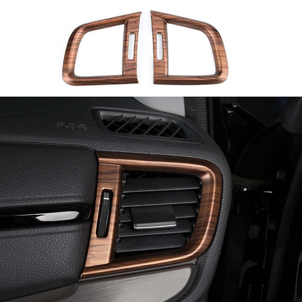 Pursuestar for Honda CRV CR-V 2017 2018 2019 2020 2021 Peach Wood Air Vent Trim Left Right Side Wind Outlet Panel Dashboard Stickers Car Interior Accessories Sticker Frame Moulding