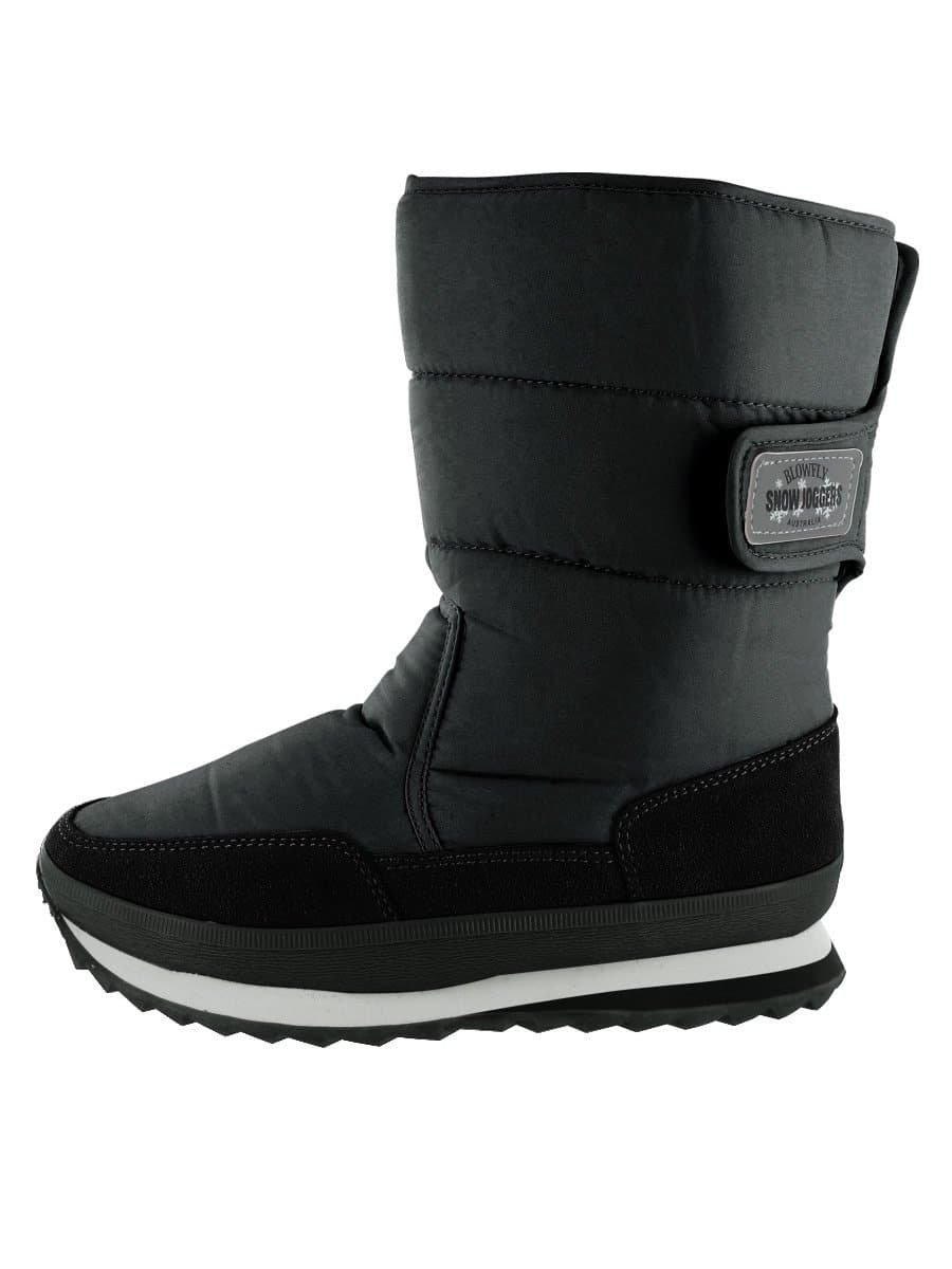 Blowfly Boots Snow Joggers, Black, US Womens 15.5