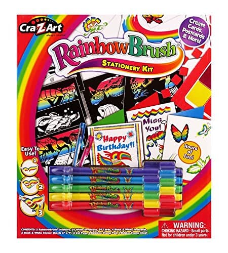 Rainbow Brush Stationary Kit- Craft Kit - Crazart
