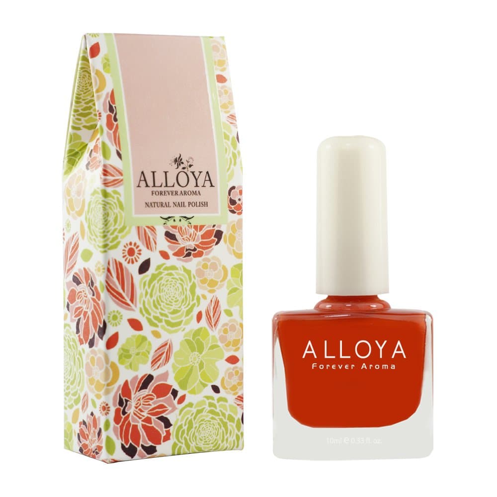 Alloya Natural Non Toxic Nail Polish, Water Based, Red Color (066)
