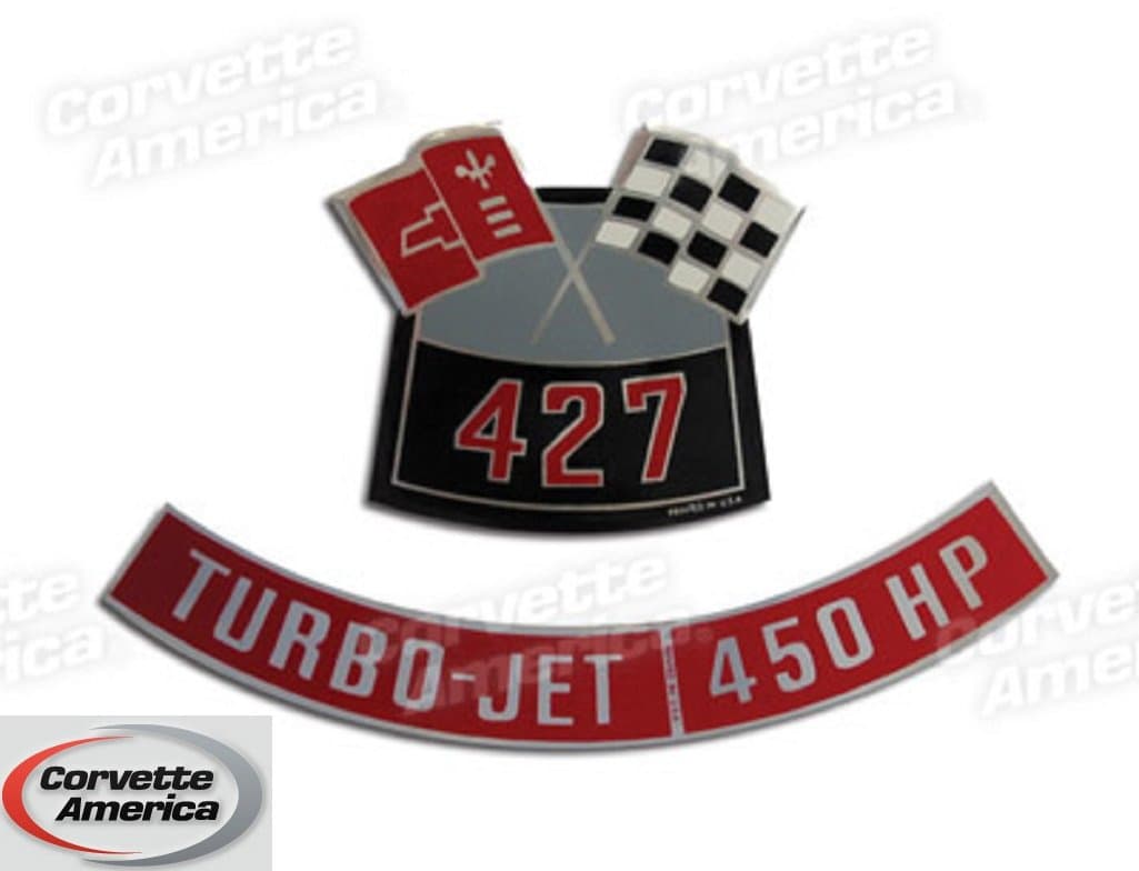 Chevy 427/450 HP Air Cleaner Decal