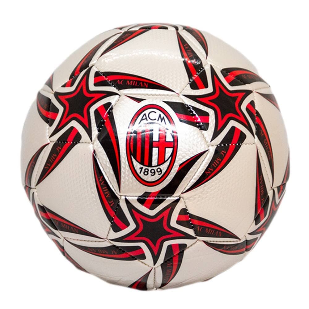 Mondo Toys - A.C. Milan Pro Stitched Football - Official Product - Size 5-400 g - Red Black - 13448