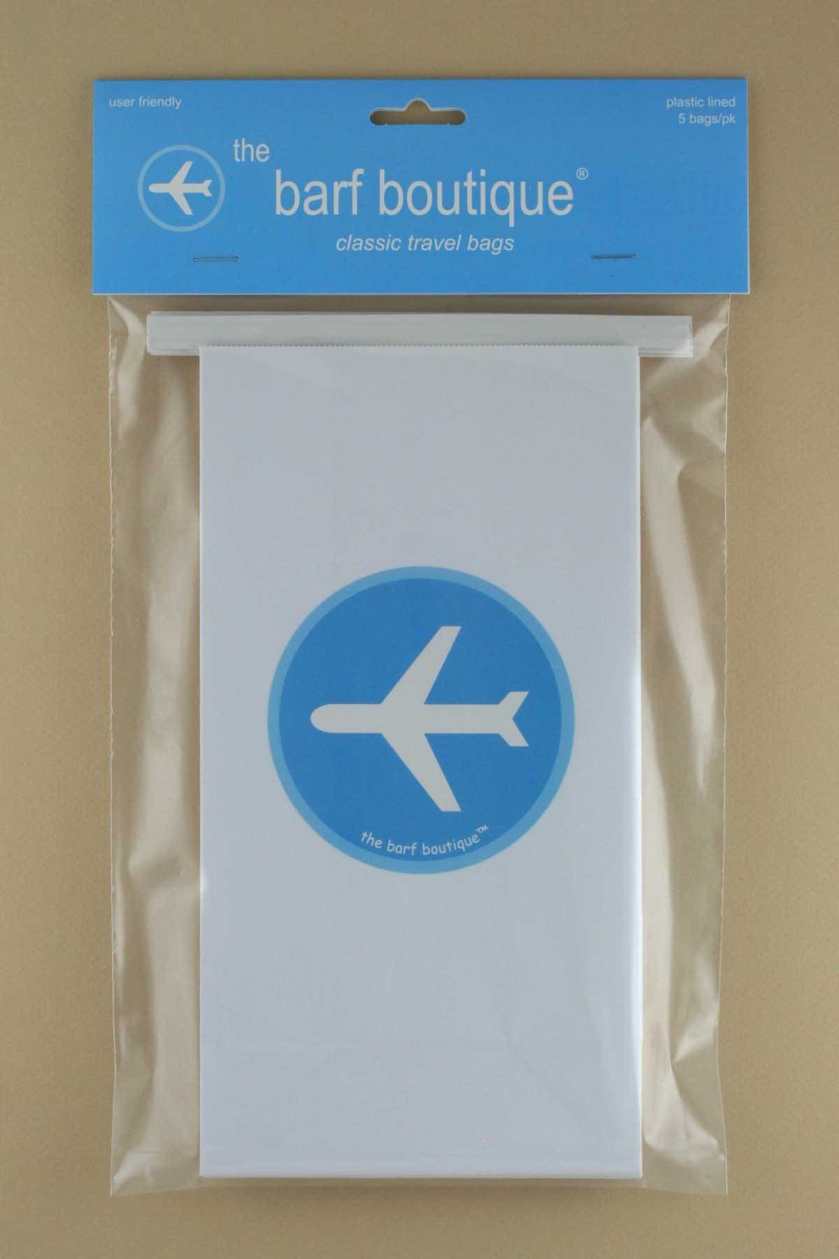 Airplane Vomit/Barf Bags - Travel/Motion/Air Sickness Bags (5/pk)