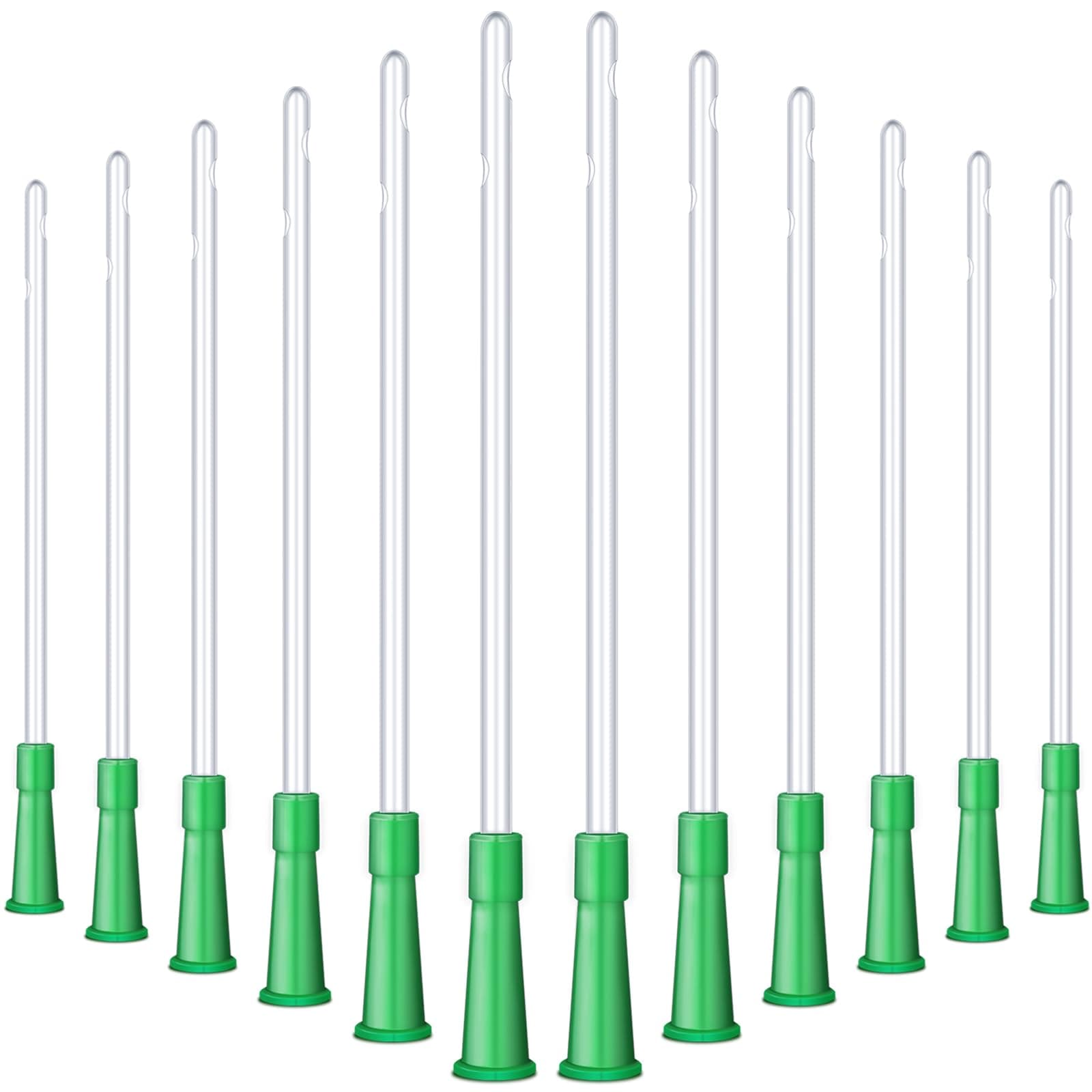 Nuanchu 90 PVC Replacement Tubings Supplies Tubes Kit Clear Replacements Hose with Flexible Rounded End for Smooth Insert (12 FR)