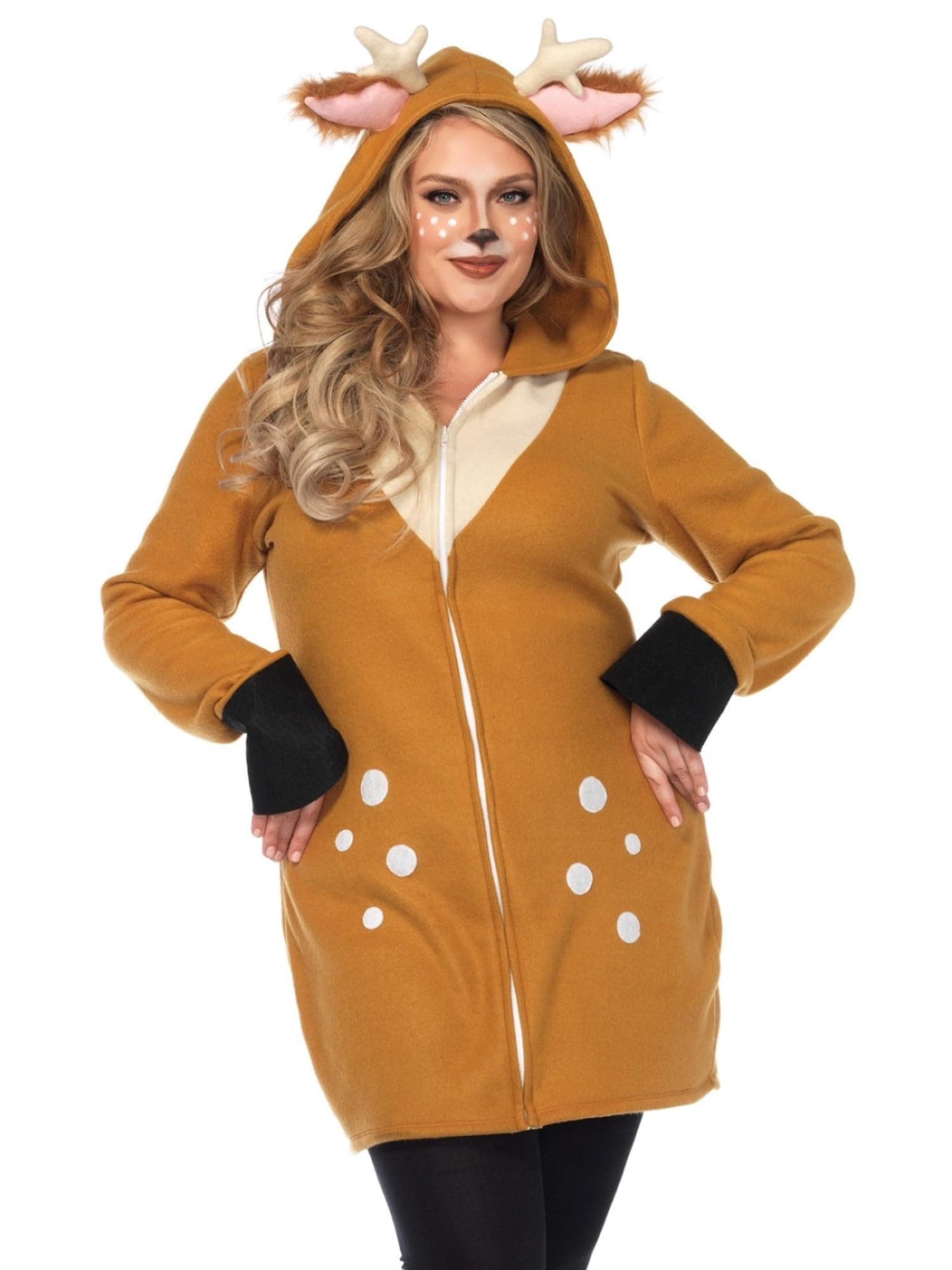 Women's Hooded Cozy Fawn Halloween Costume