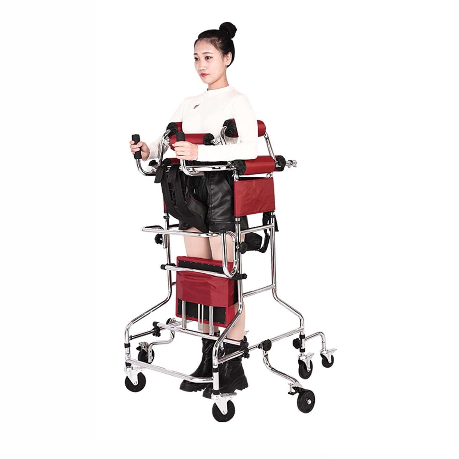 Adult Standing Walking Aid Walker for Seniors, Hemiplegia Rehabilitation Standing Frame for The Elderly, Disabled, The Postoperative Rehabilitation,A1 [Energy Class A]