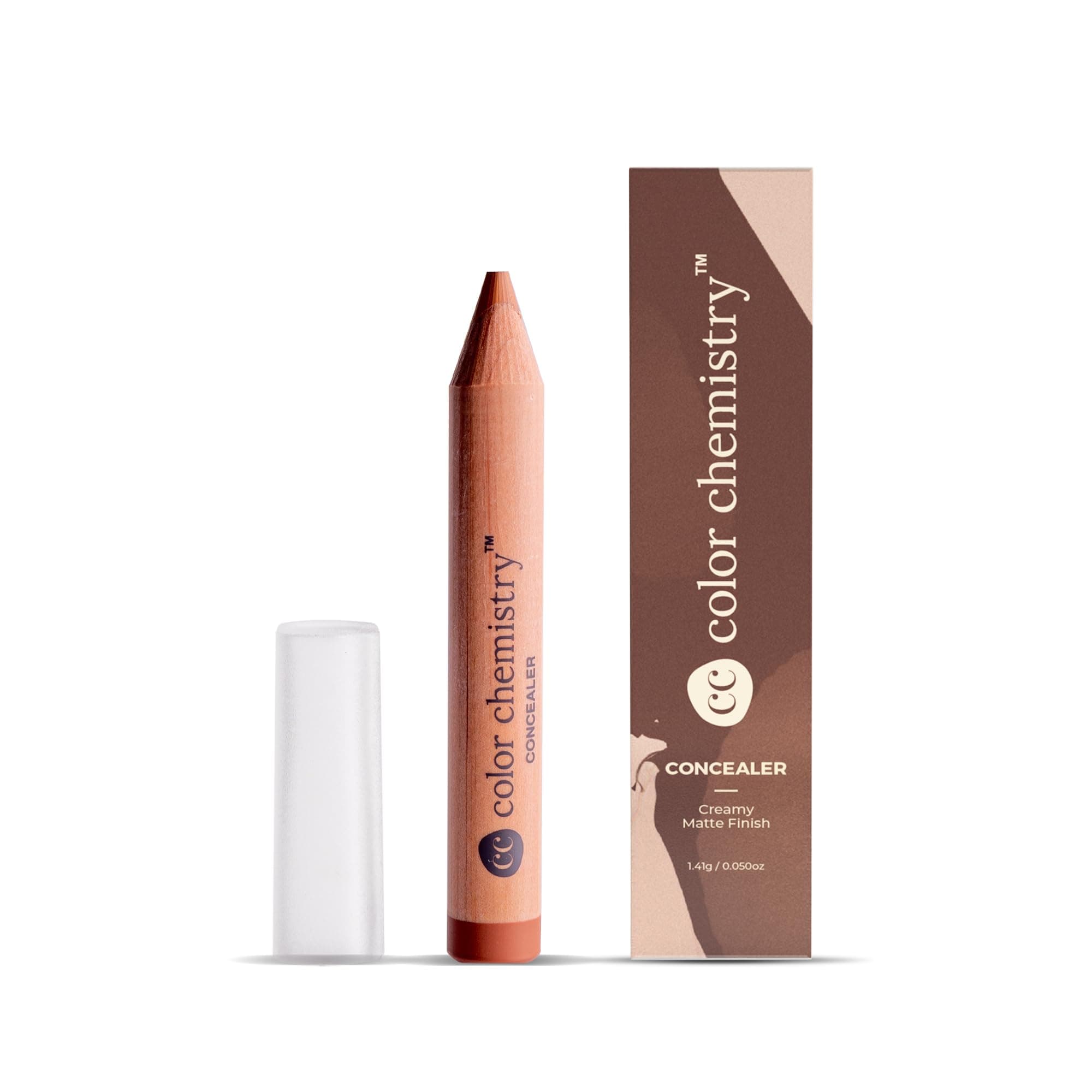Color Chemistry Concealer, Prairie CO05, 2.49 g | Creamy Matte Finish with Buildable Medium to High Coverage | Long-Lasting, Natural Ingredients & Easy to Apply | Ultra Smooth Texture Blends Seamlessly to Conceal Redness, Blemishes & Even Out Skin Tone | Perfect for No-Makeup Makeup Look | Vegan & Cruelty-Free in 8 Diverse Shades