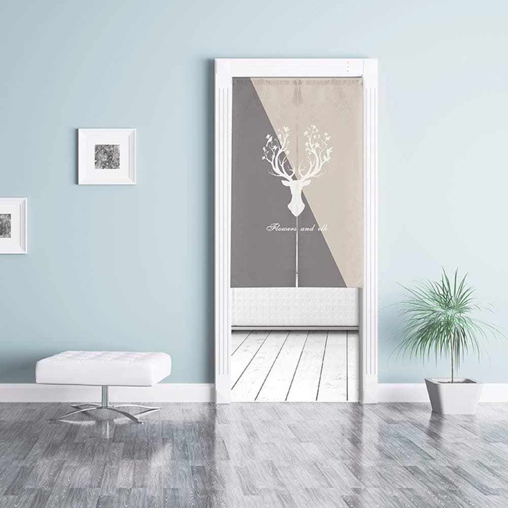 JY&WIN Japanese door curtain, door curtain panel blackout printing door hanging tapestry door curtain for home kitchen office-y 75x150cm (30x59inch)