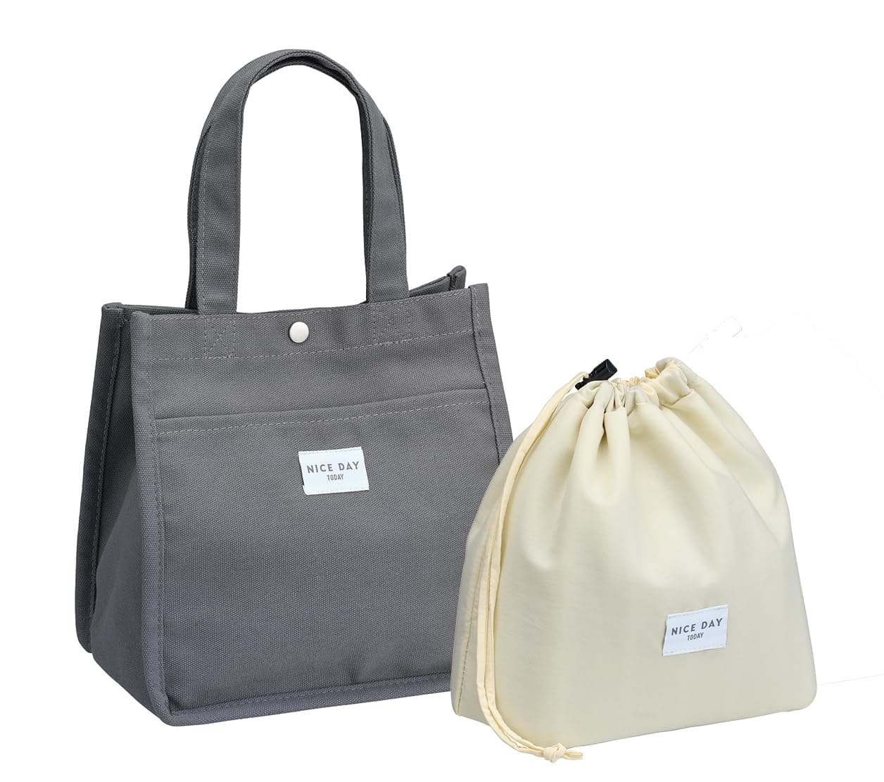 岩崎工業 Iwasaki Industry LF-546 GR Lunch Bag, Tote Bag, Cold Storage Bag, Hand Washable, Gray