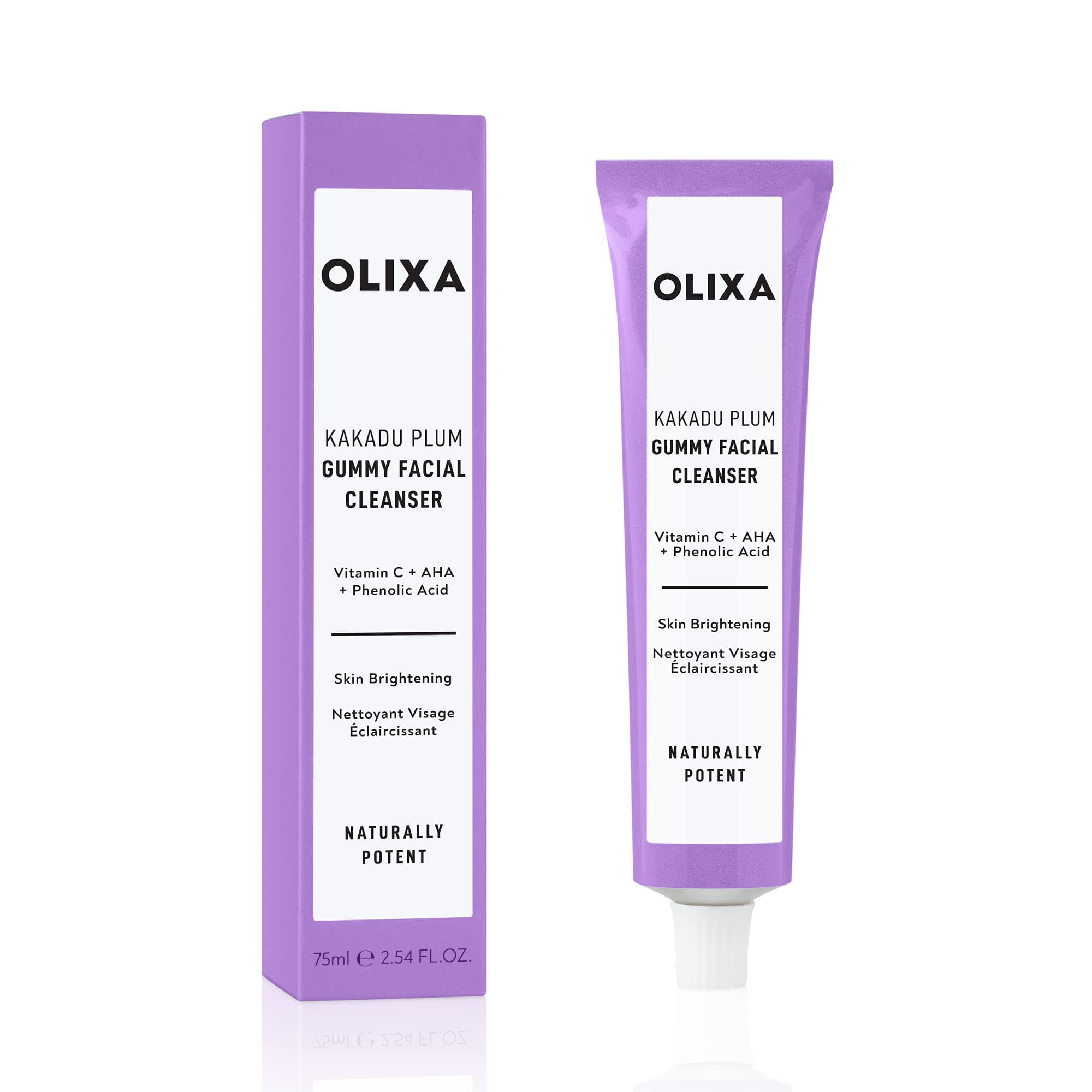 Oilixia Skincare | Australian Kakadu Plum Gummy Facial Cleanser | Easy Off Formula | 75ml