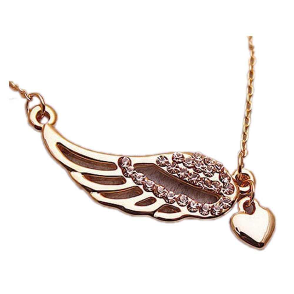 Angel Wing Love Heart Pendant Girlfriend Gifts relationship necklace for couples