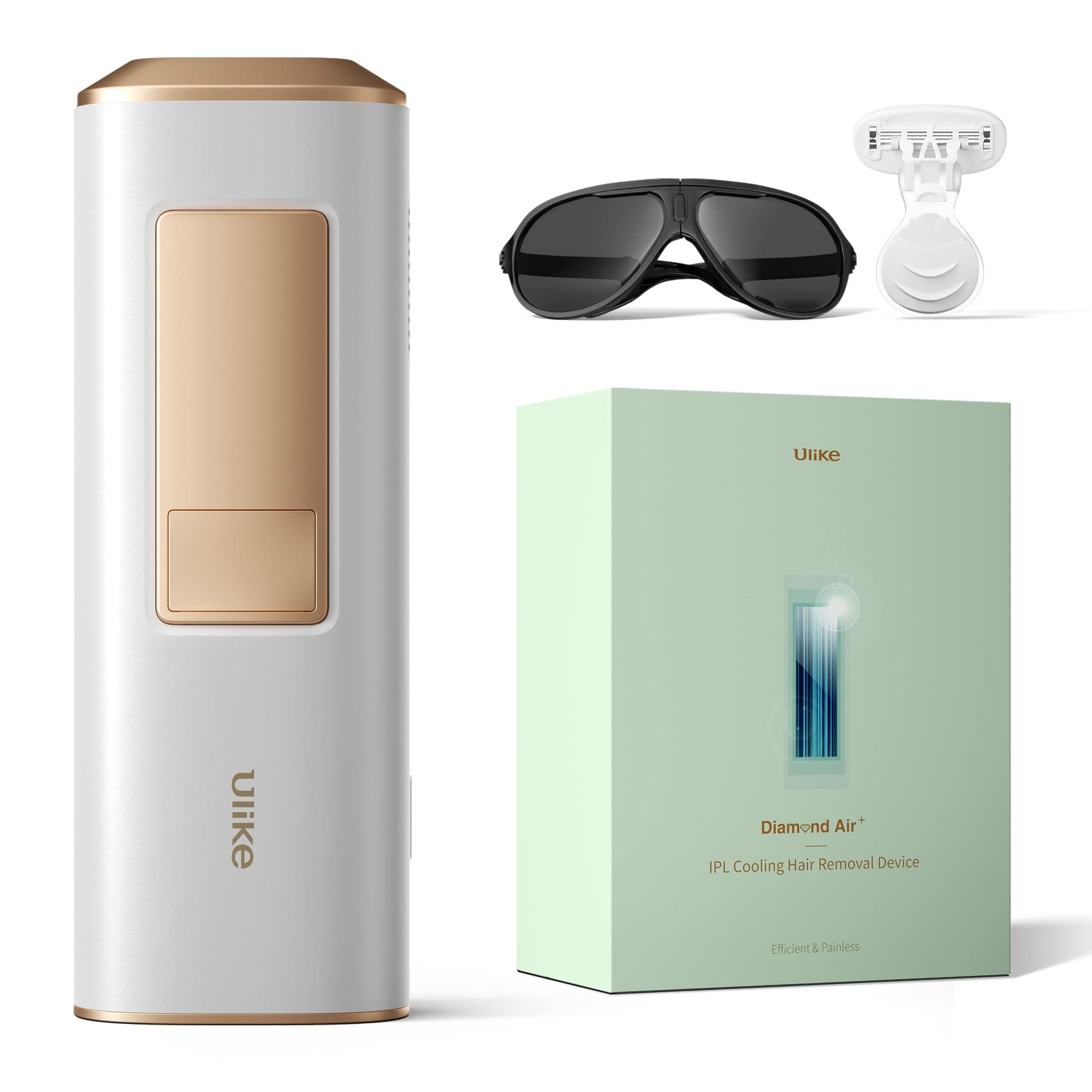 Laser Hair Removal for Women and Men, Air Ice-Cooling Nearly Painless IPL Hair Removal for Salon-Level Result at Home, Safe and Long-Lasting Hair Reduction for Body, Face & Bikini