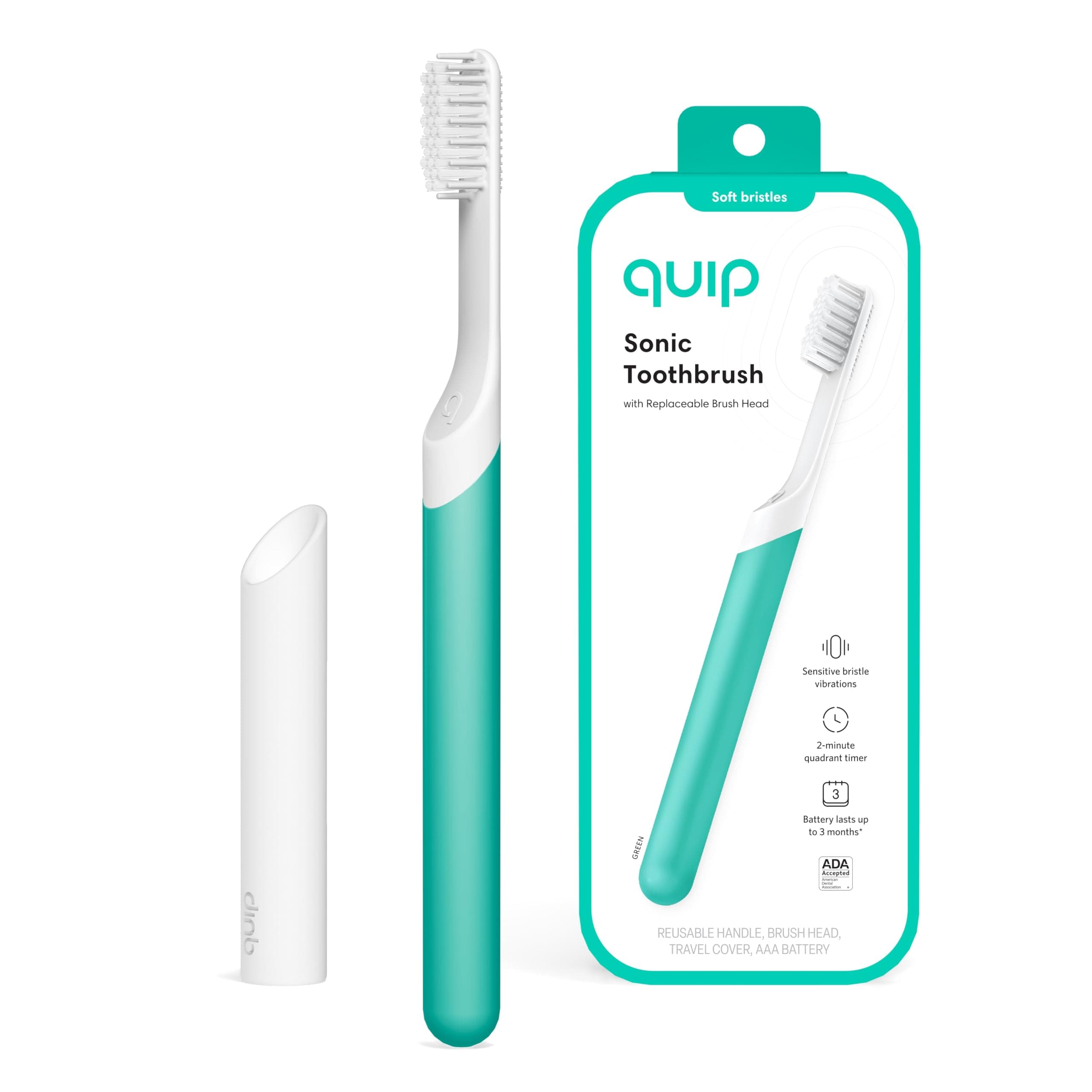 Adult Electric Toothbrush-Green-Electric Brush And Travel Cover Mount (New Edition)