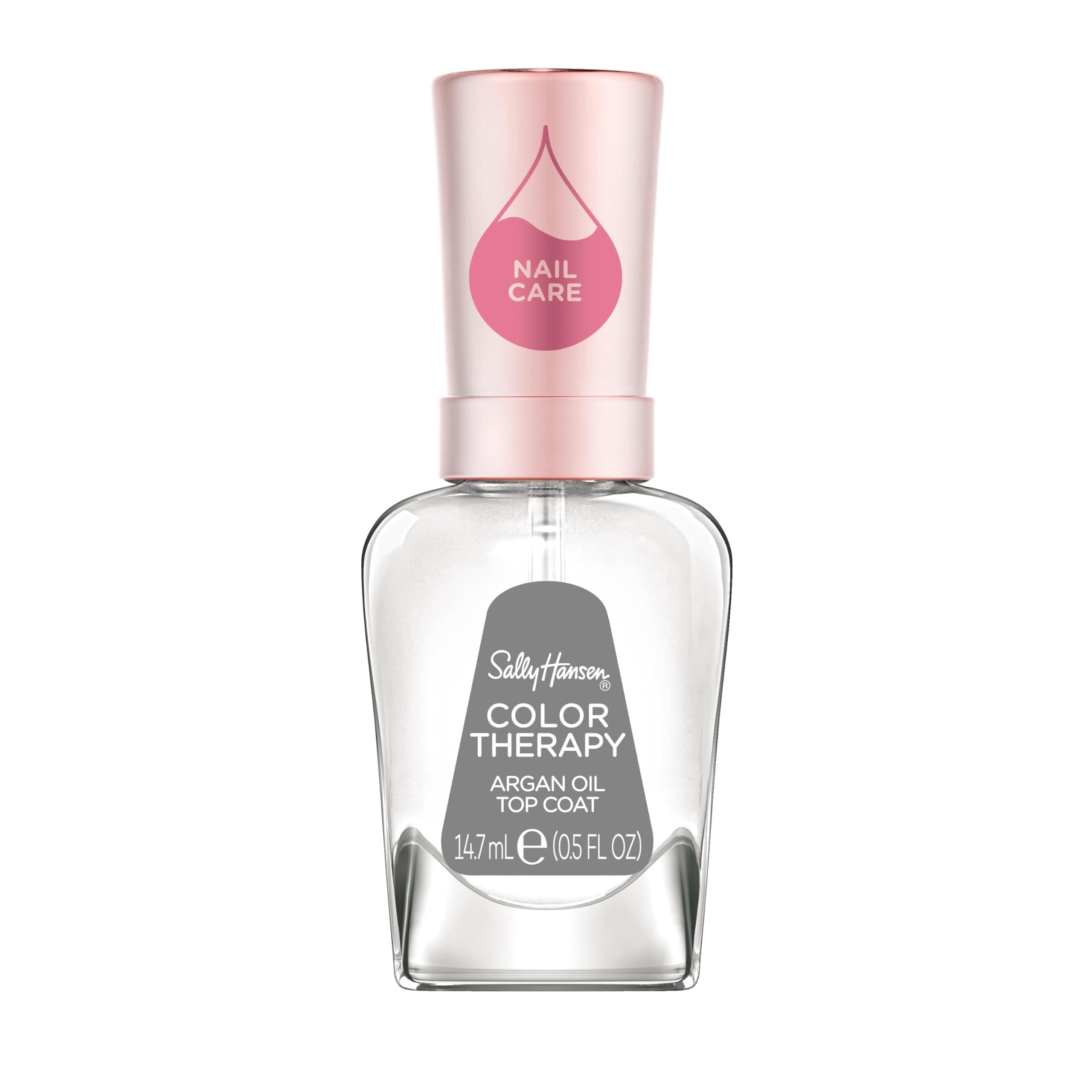 Color Therapy Top Coat | Argan Oil, Long Lasting, Healthy Nails, Nail Strengthener, Clear