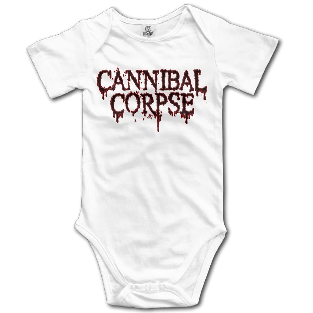 Cute Baby Onesies Tomb of The Mutilated Cannibal Corpse Death Metal Logo Variety Bodysuits
