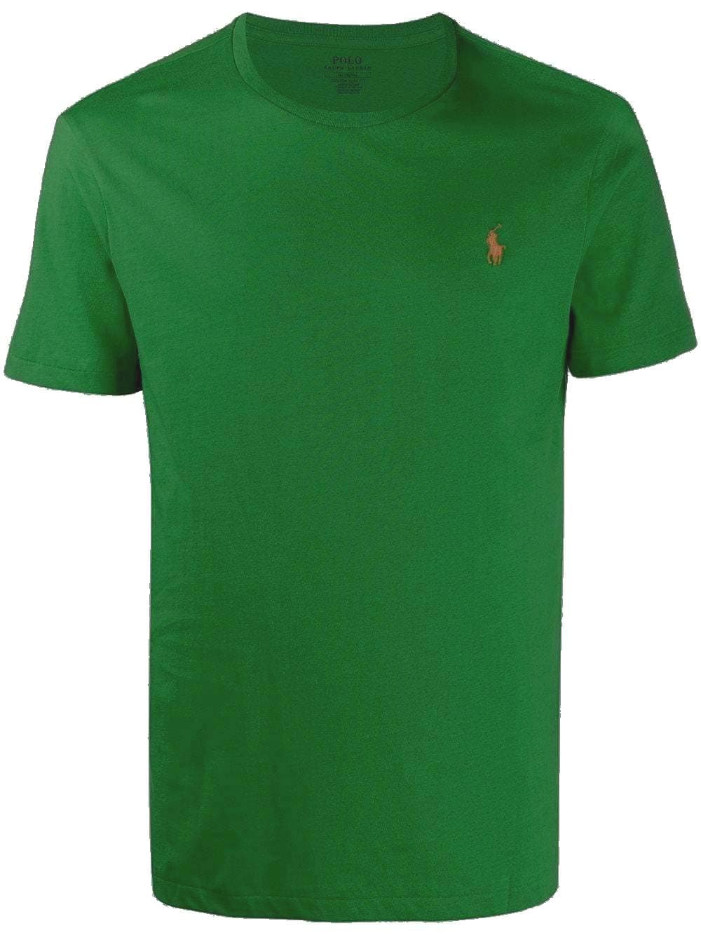 Kids Boy's Cotton Jersey Crew Neck T-Shirt (Big Kids) (Medium, English Green)
