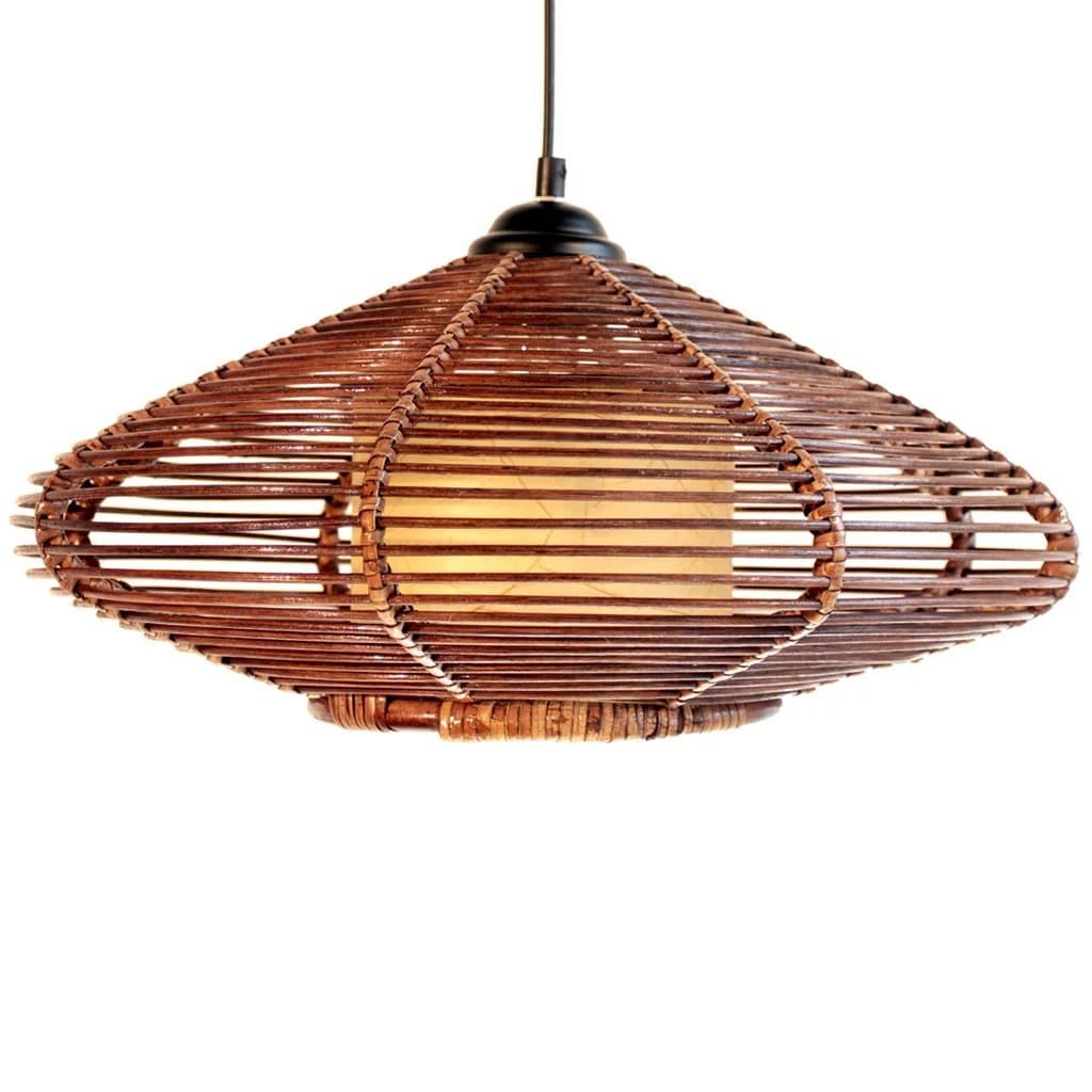 European Restaurant Tea House Handmade Bamboo Rattan Village Teak Retro Vines Chandeliers in Southeast Asia