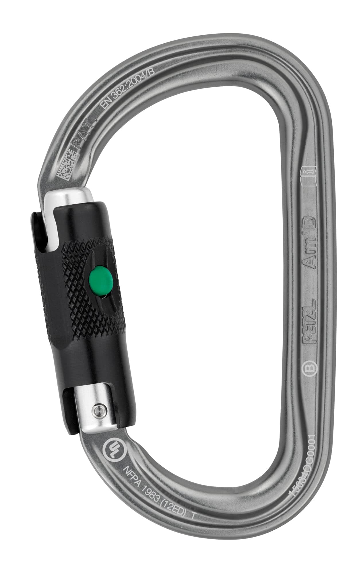 Am'D Asymmetrical Aluminum Carabiner - D-Shape Connector (27 kN)