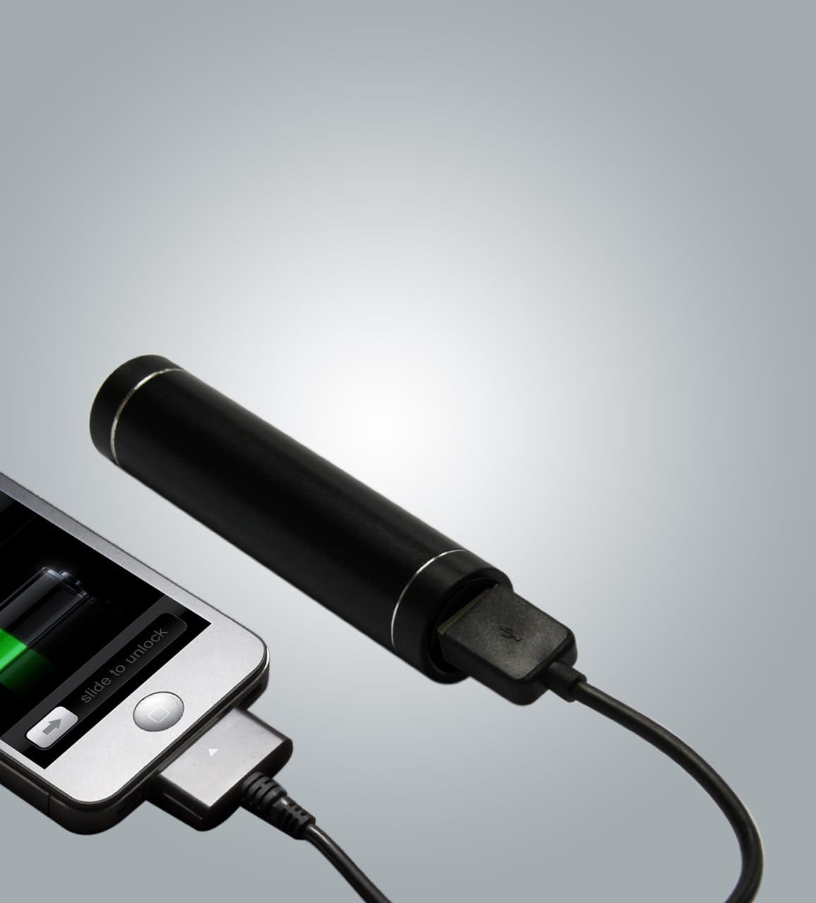 "Energy Bar Mini" Lipstick Power Bank External Battery Charger - 2200 mah - External Backup Power Pack for iPhone 5, 4S, 4, 3GS, 3, Samsung Galaxy S2, S3, S4, S5, Android Smart Phones, Cell Phones, Google Glass, Camcorders, Digital Cameras, DV Recorders (Black)