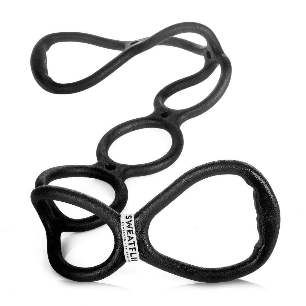 Stretch Ring Workout Resistance Band: BodyRock Black Thing Exercise Band for Total Body Fitness - Resistance Bands / Physical Therapy Band for Stretching and Working Out Legs, Arms, Shoulders and Butt