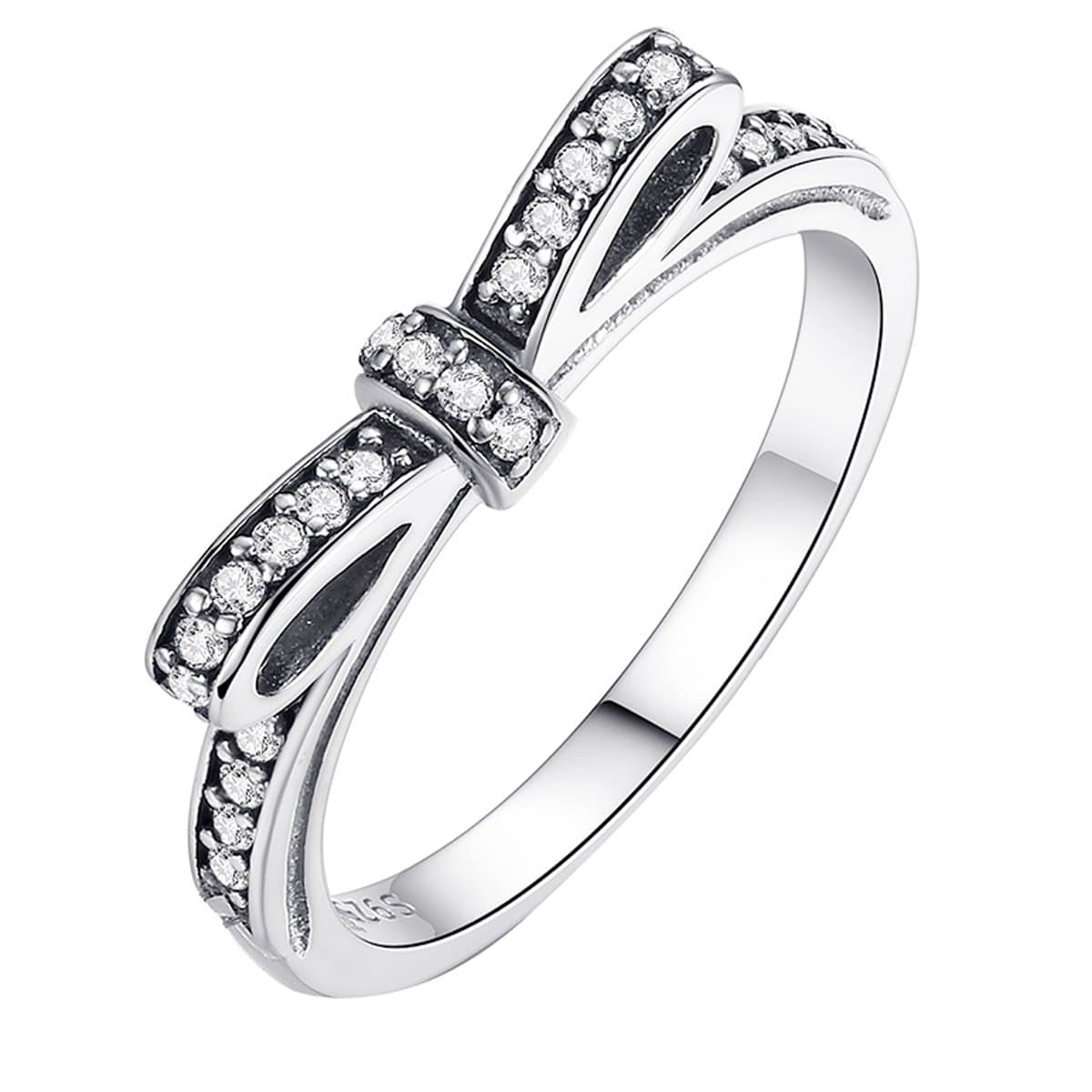 Bow Ring 925 Sterling Silver (R 1/2)