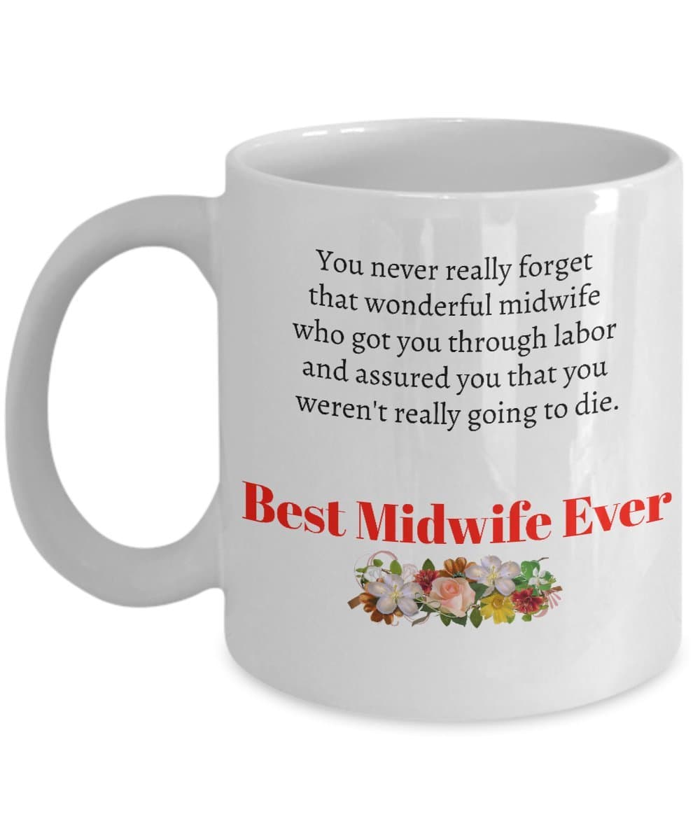 MIPOMALL Midwife Gifts Best Ever Thank You Coffee Mugs hot Chocolate Tea Cup White Present Amazing Awesome Beautiful Wonderful Funny Women her Doula Professions Midwives Nurse Retired